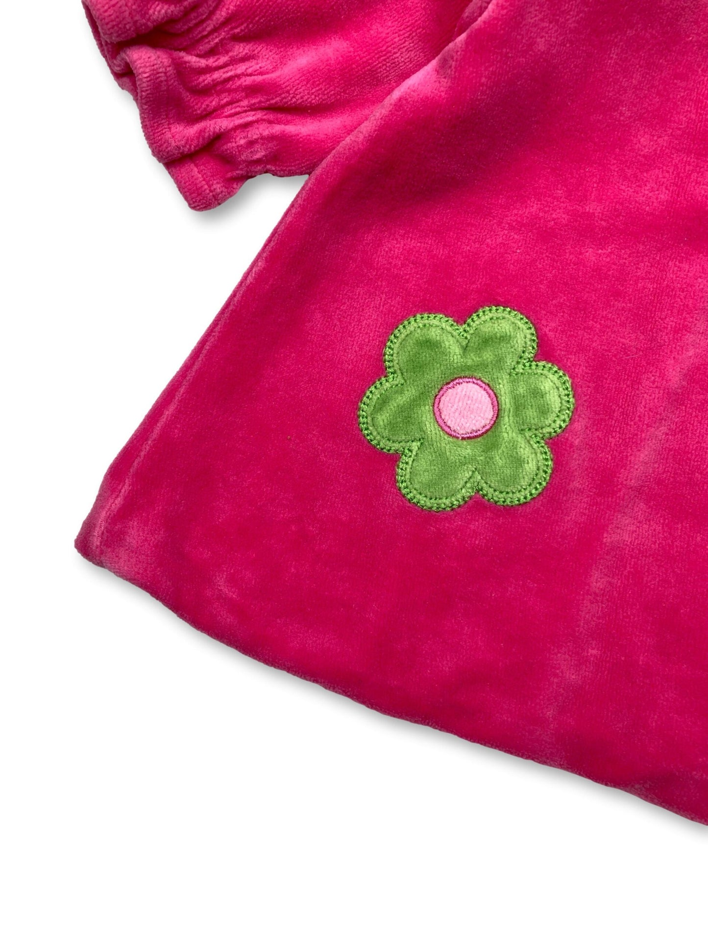 Conjunto Casaco & Vestido Veludo Rosa TCH BABY - 0 Meses