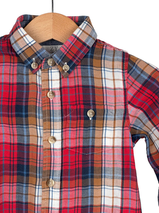 Camisa Xadrez ZIPPY - 12-18 Meses