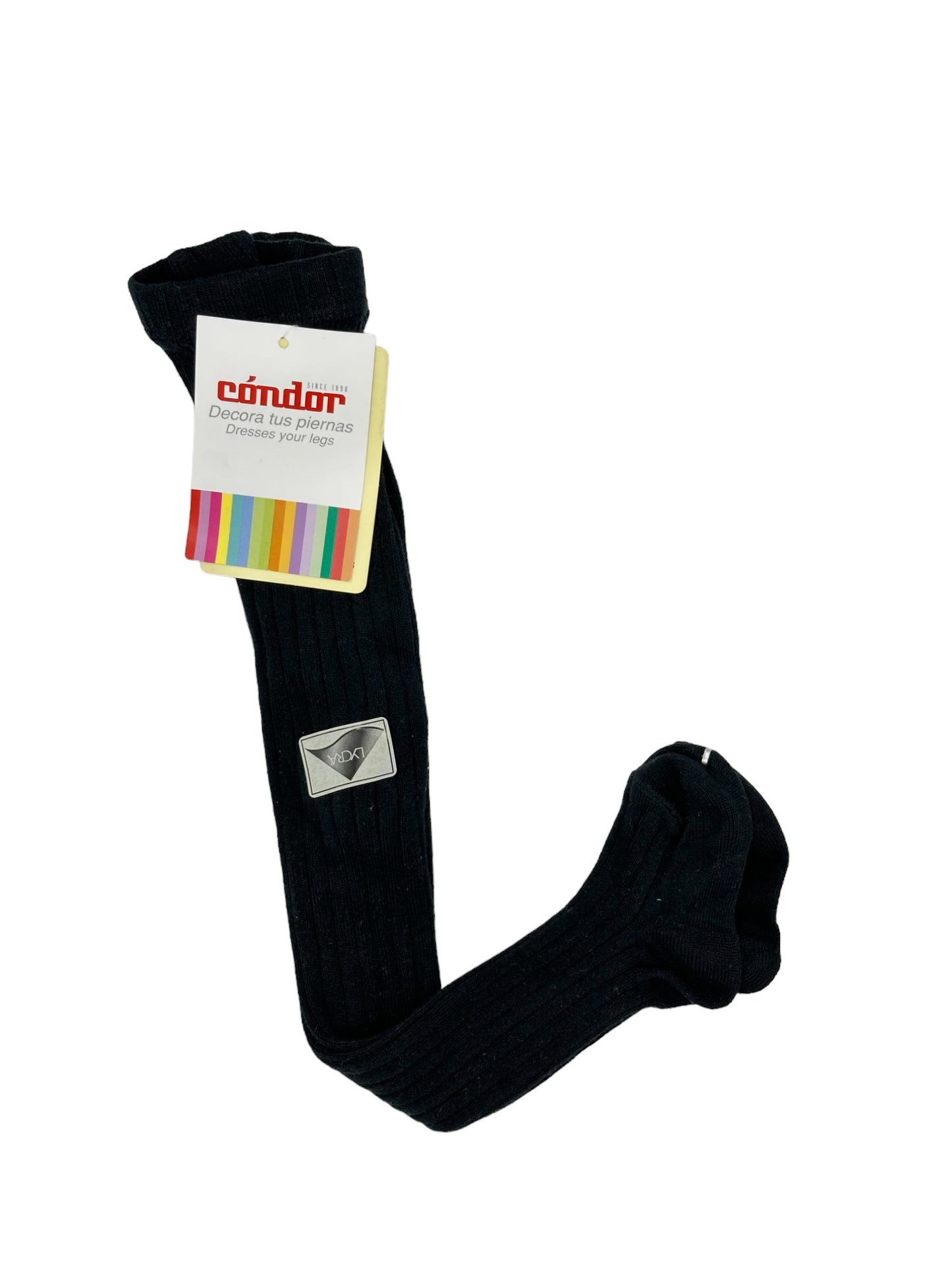 Collants Canelados Preto CONDOR - 3-6 Meses