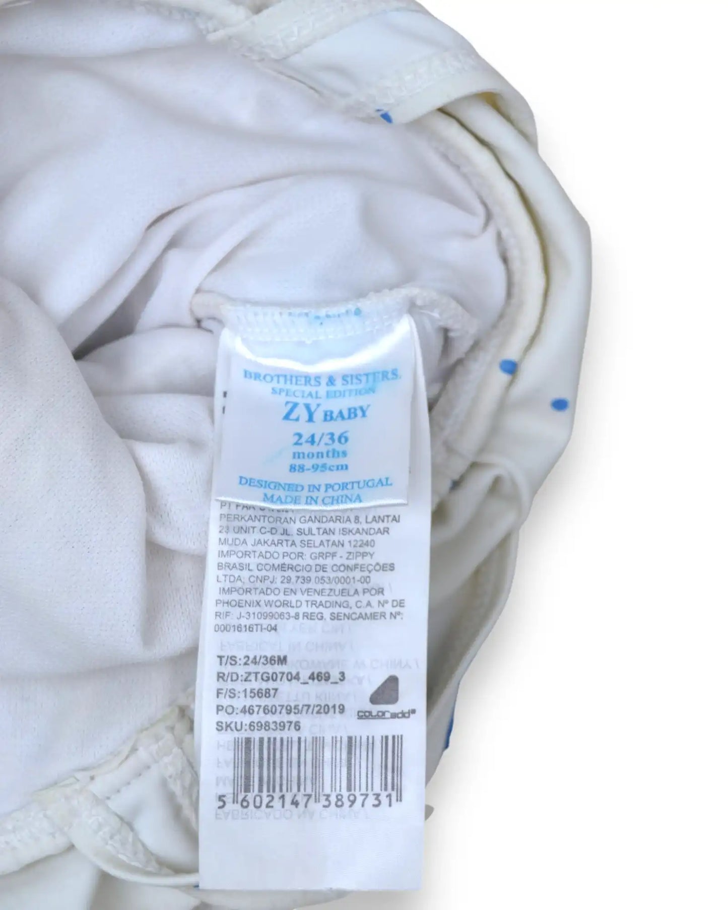 Fato Banho Bolinhas ZIPPY - 24-36 Meses