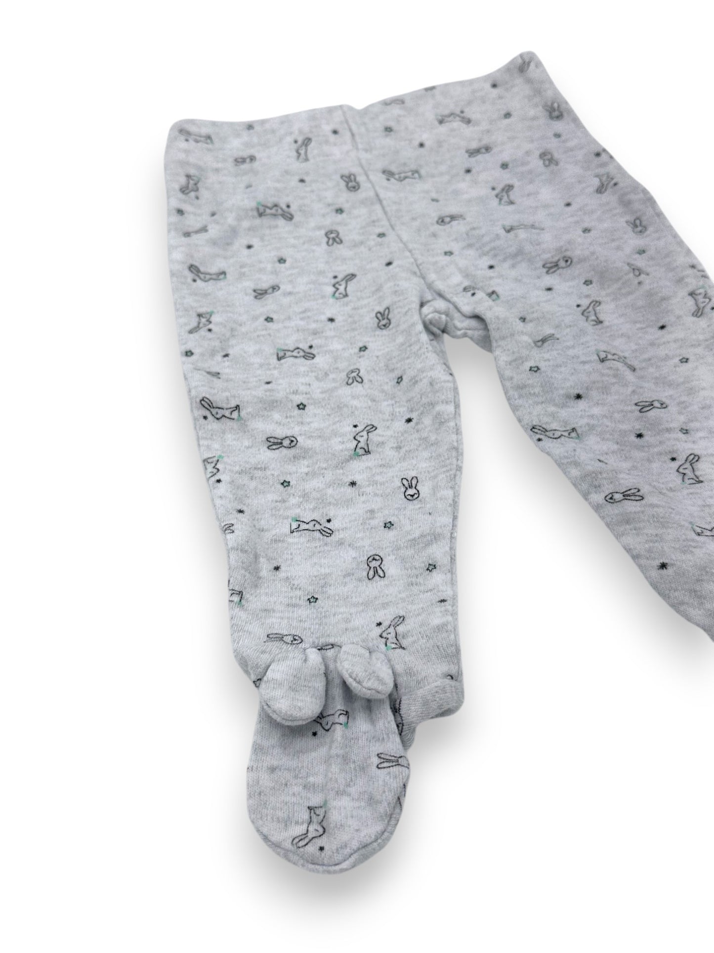Calças Pezinhos Coelhos 3-6 Meses
