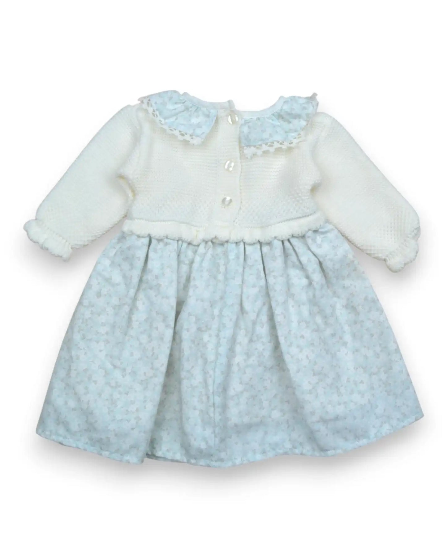 Vestido Malha Combinado - 6 Meses
