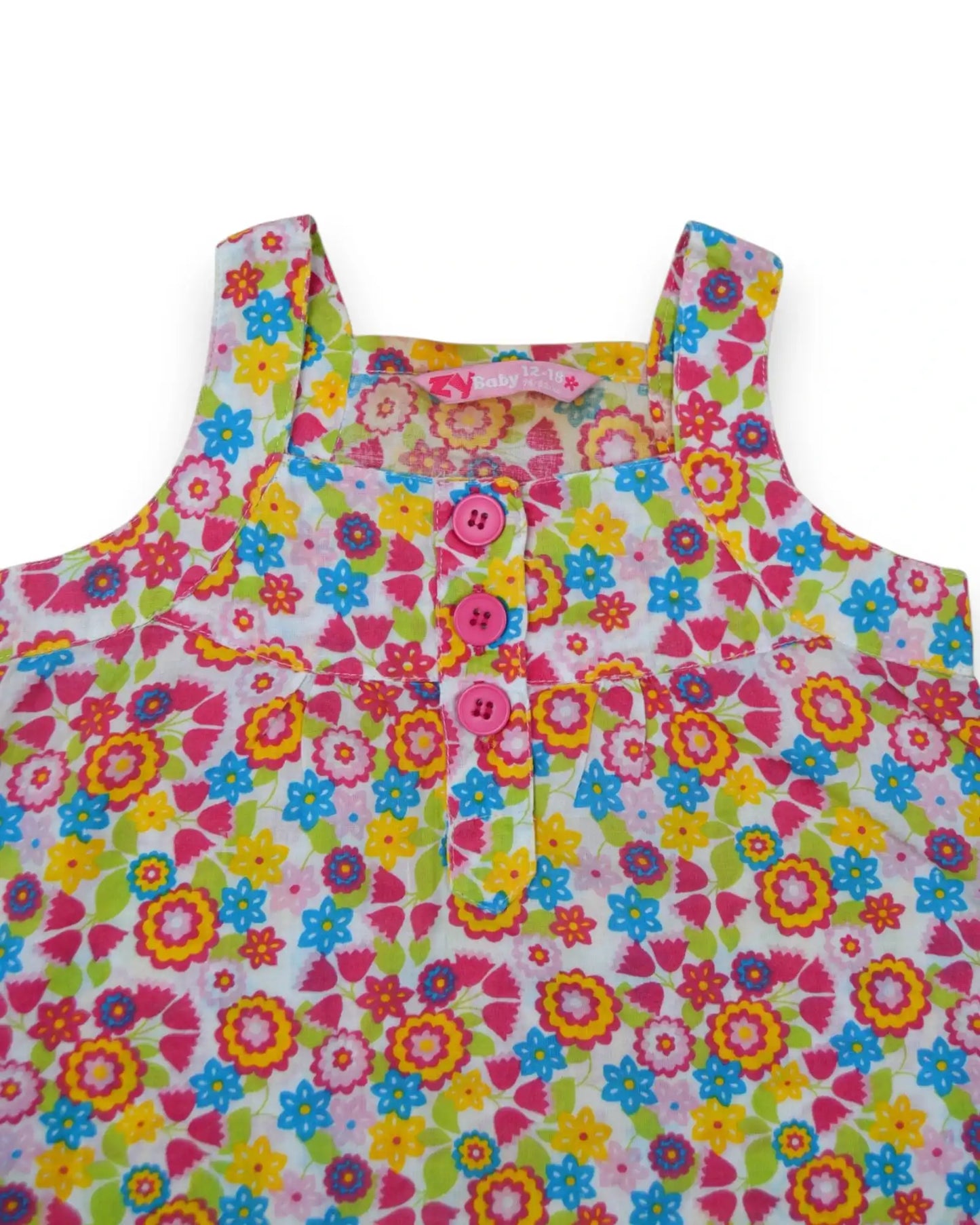 Vestido Floral ZIPPY - 12-18 Meses
