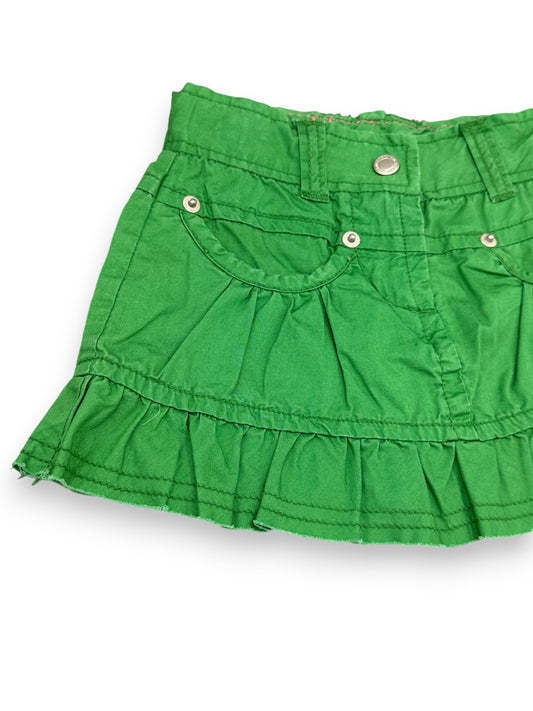 LANIDOR Green Mini Skirt - 2-3 Years