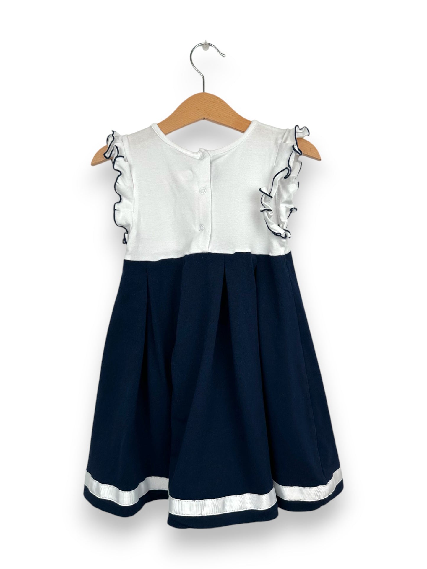 Vestido Azul y Blanco CHICCO - 4 Años