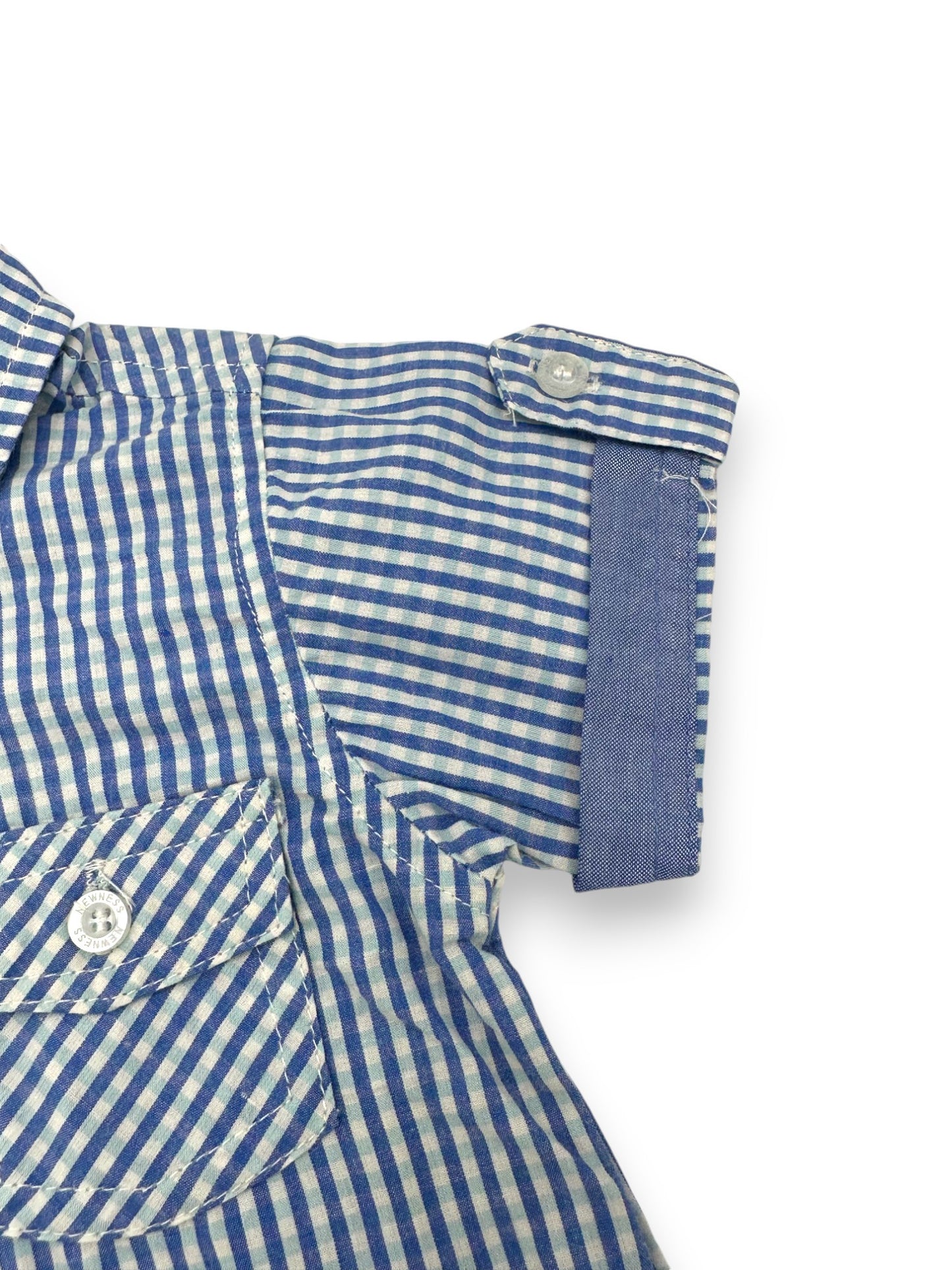 Camisa de cuadros de manga corta NEWNESS - 9 meses