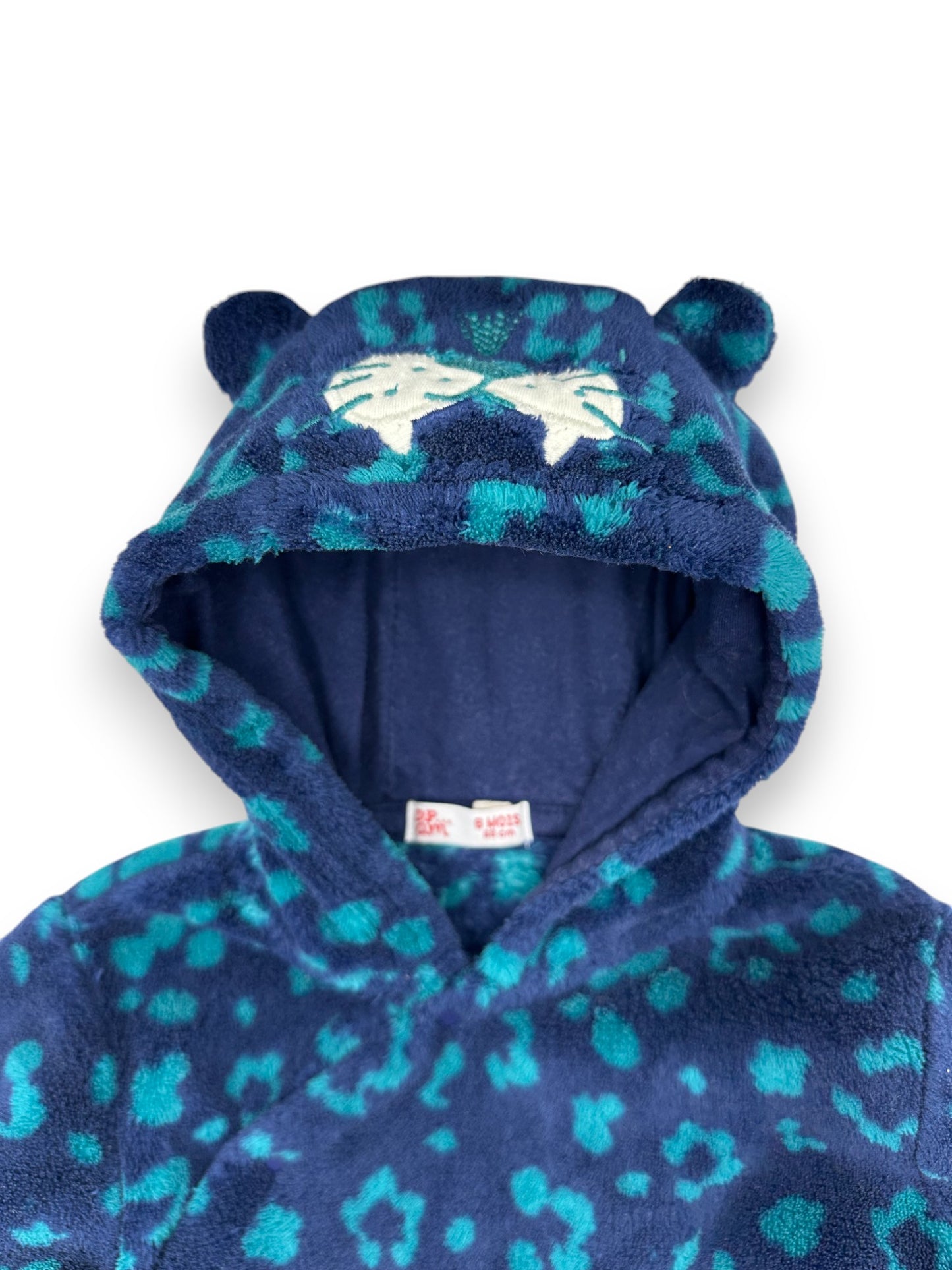 Babygrow Pelúcia Azul DU PAREIL AU MÊME - 6 Meses