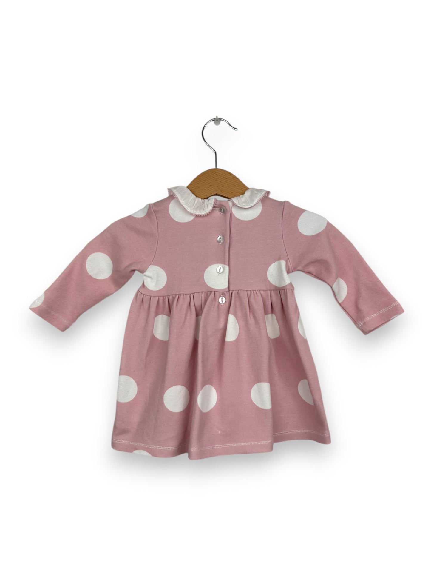 Vestido Rosa con Topos CHICCO - 6 Meses