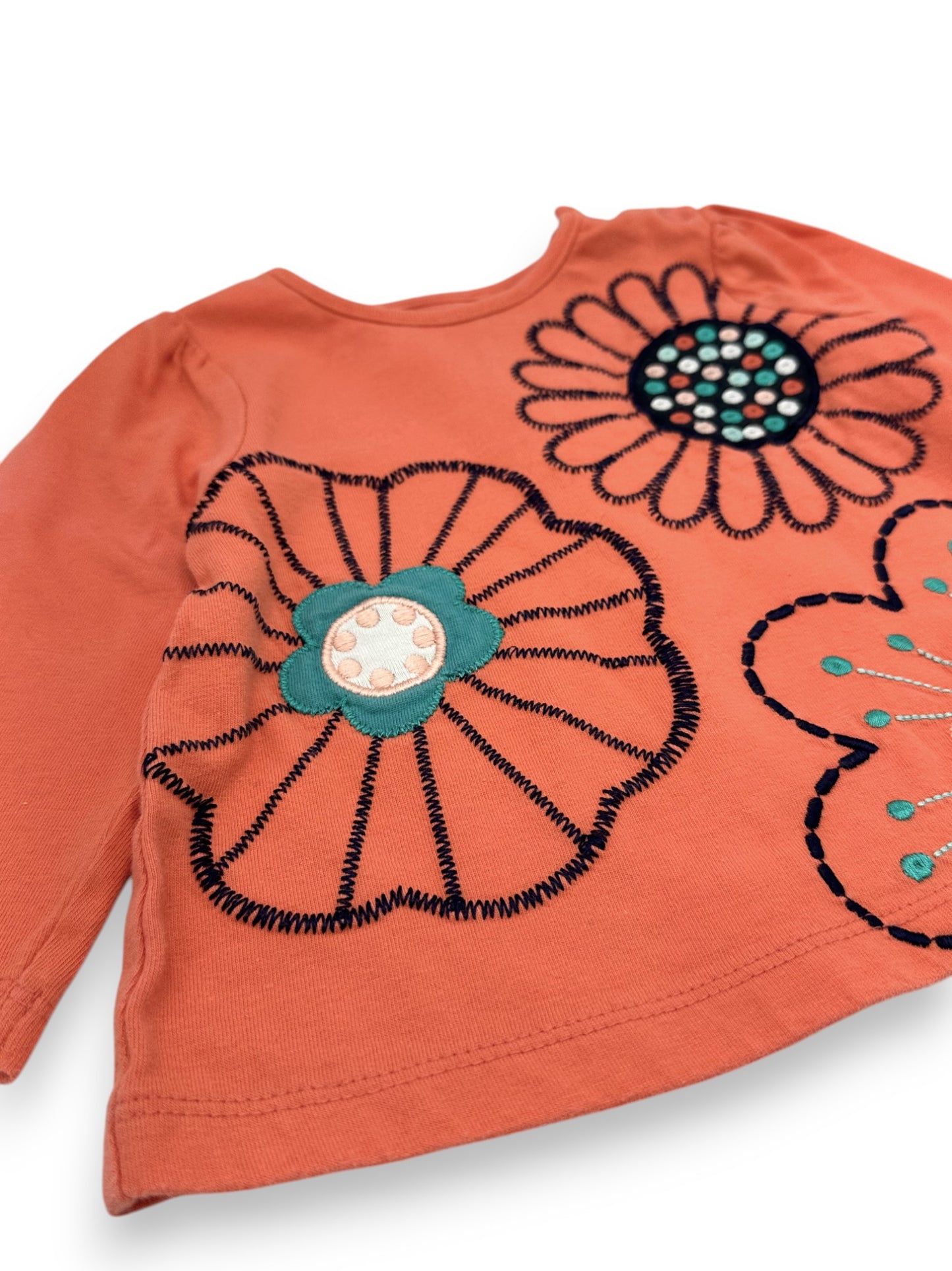 T-Shirt Flores NUTMEG - 3-6 Meses