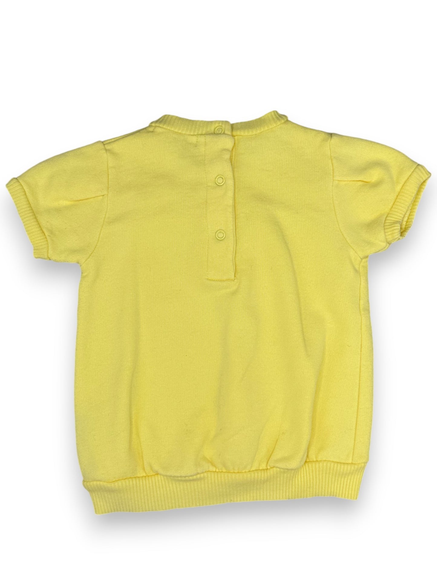 Vestido Manga Corta Amarillo PETIT PATAPON - 3-6 Meses