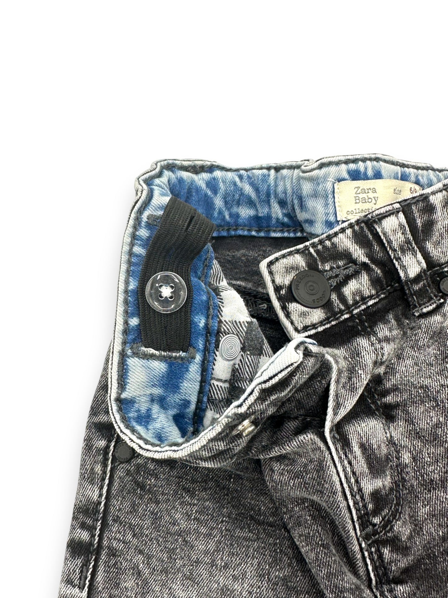 Pantalones vaqueros grises ZARA - 6-9 Meses