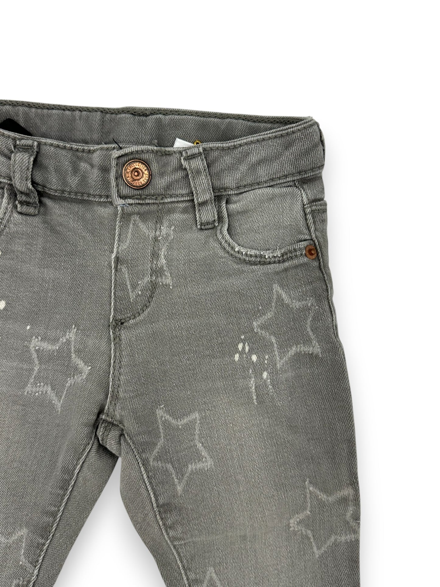 ZARA Grey Denim Trousers - 12-18 Months