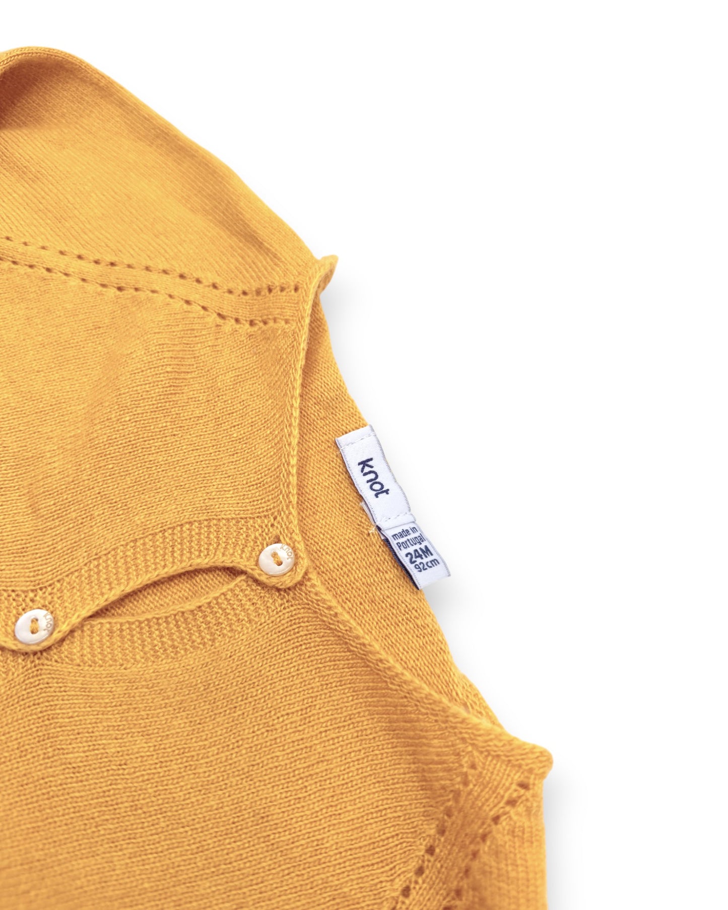 Casaco Malha Amarelo KNOT - 24 Meses
