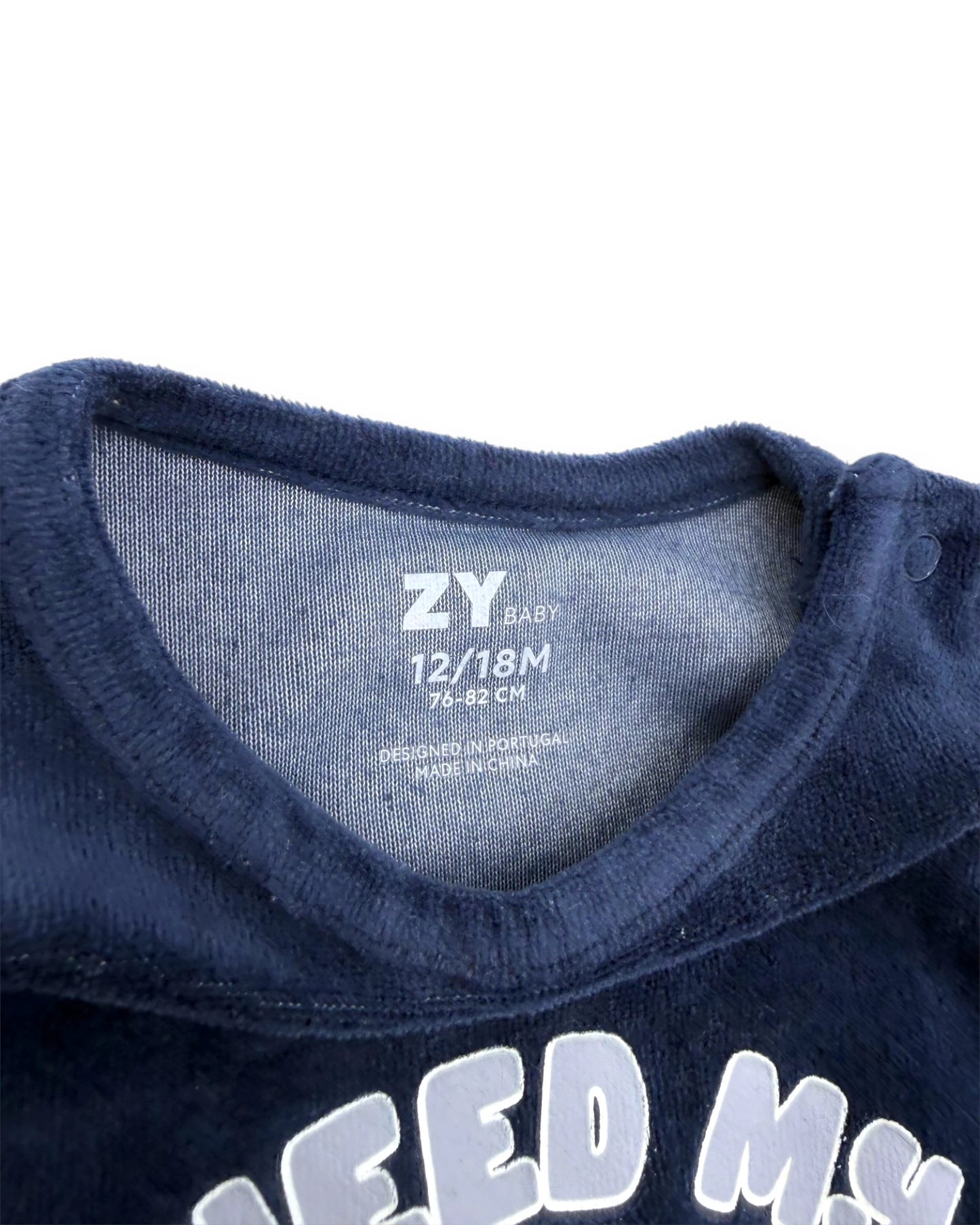 Pijama Polar Monstro Bolachas ZIPPY - 12-18 Meses
