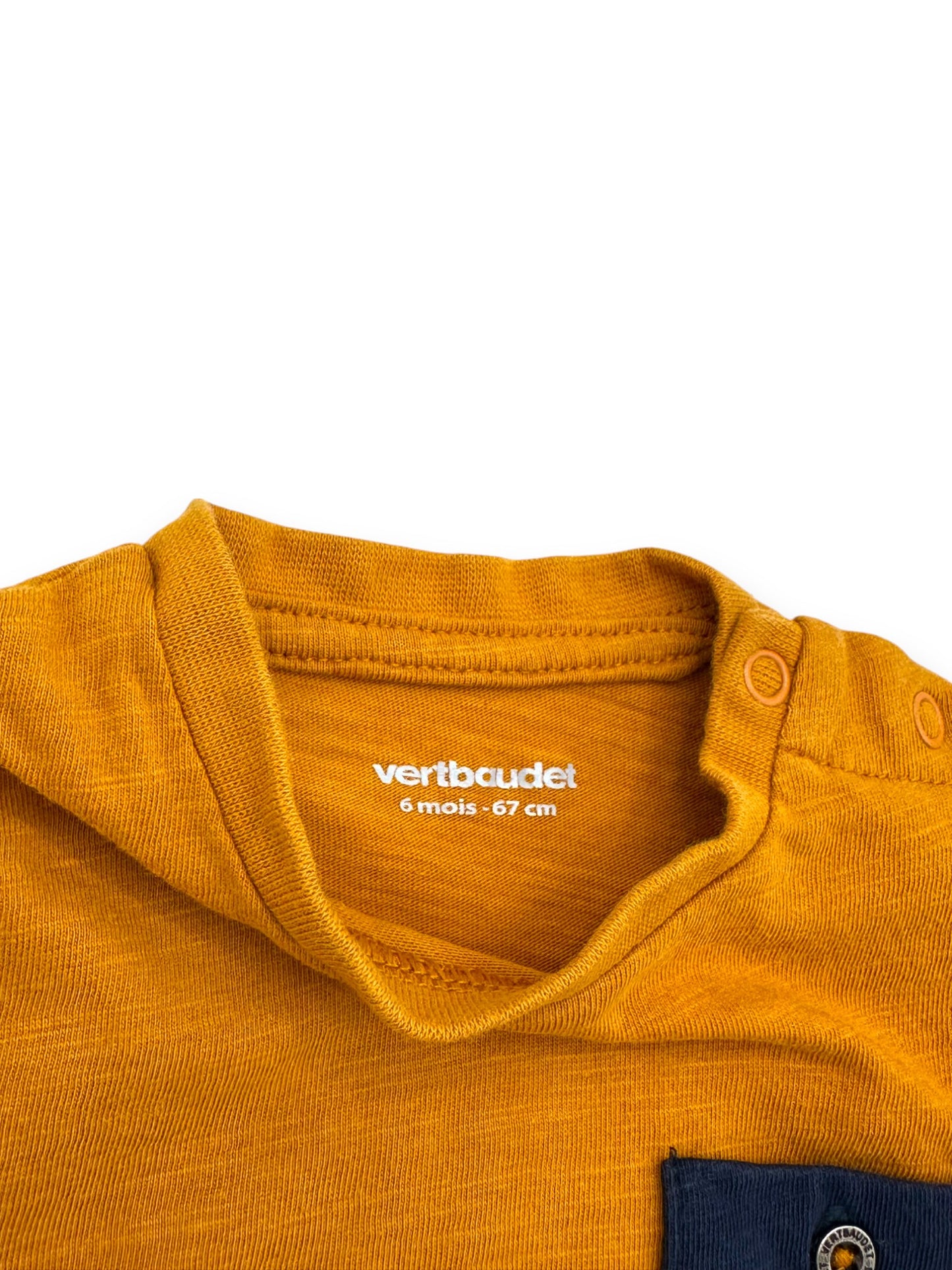 T-Shirt Laranja VERTBAUDET - 6 Meses