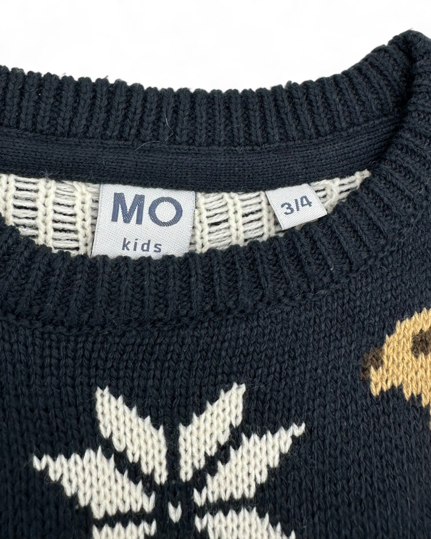 Blue Knit Sweater MO KIDS - 3-4 Years