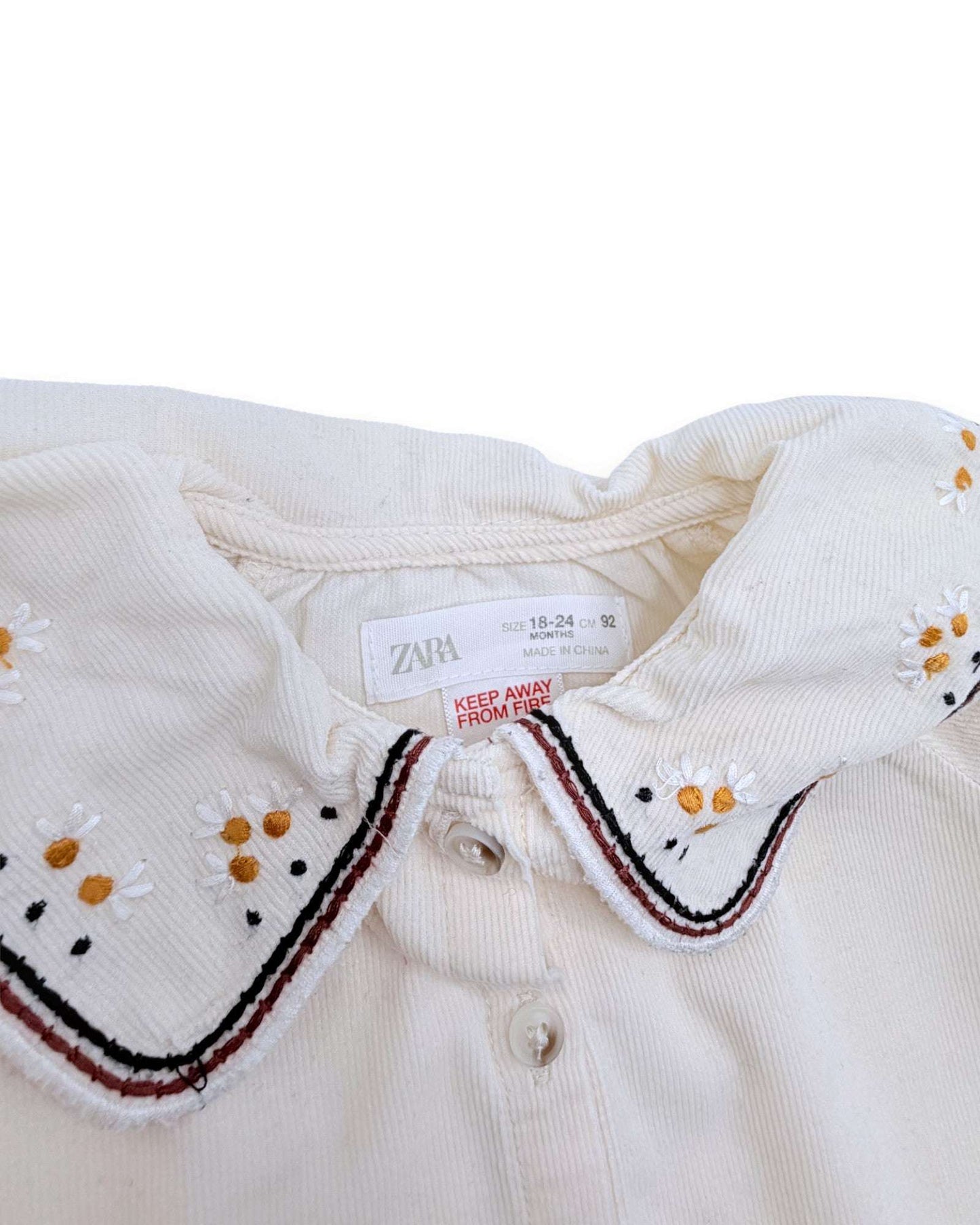 Blusa Bombazine Gola ZARA - 18-24 Meses