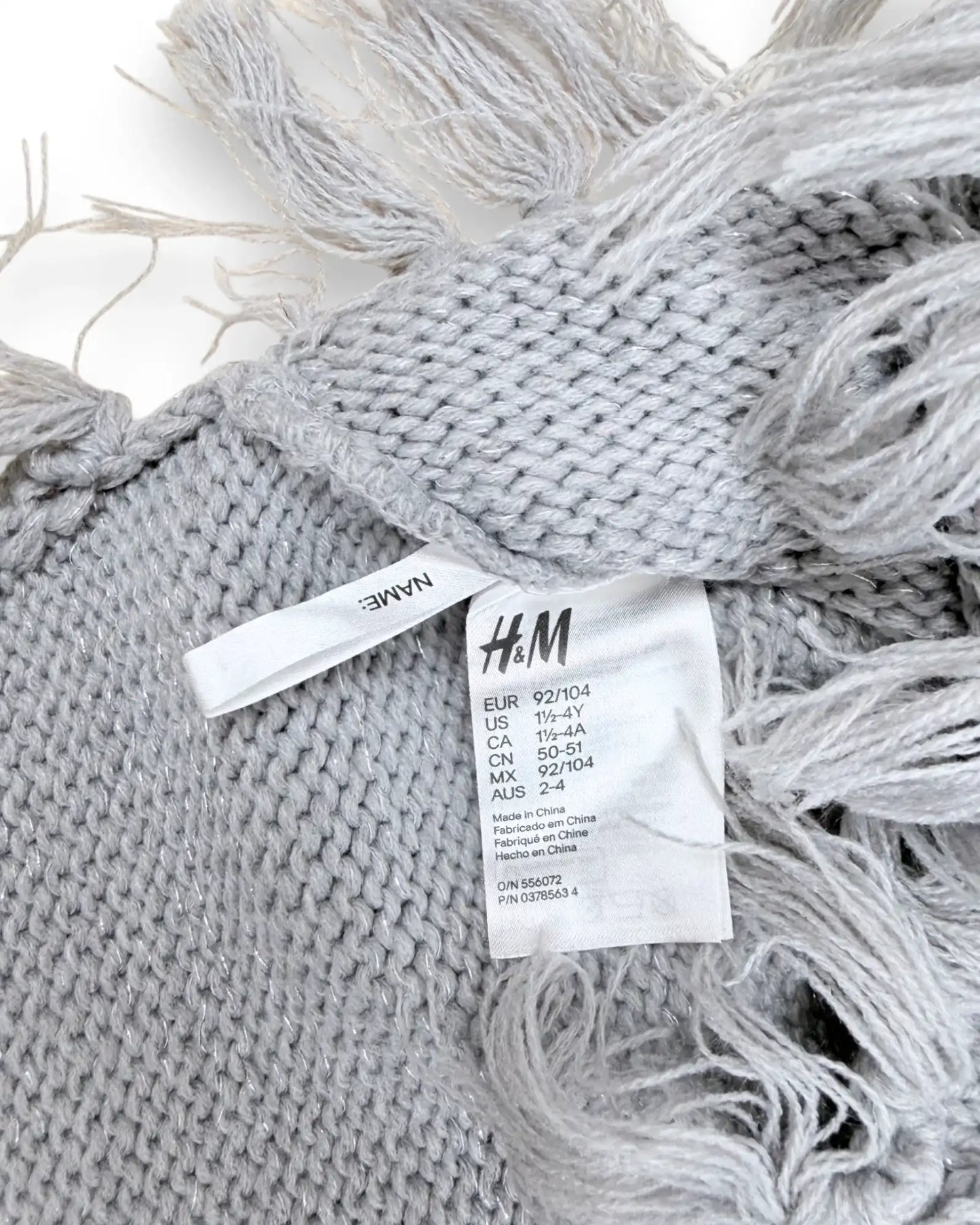 Poncho de punto H&M - 1-4 años