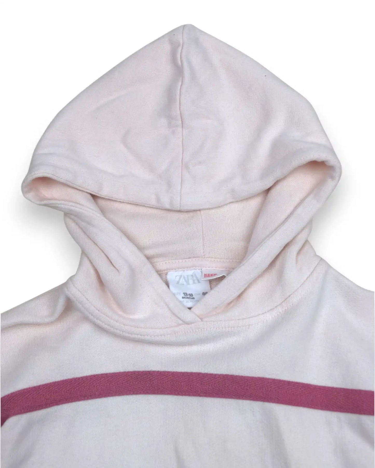 Vestido Sudadera Rosa ZARA - 12-18 Meses
