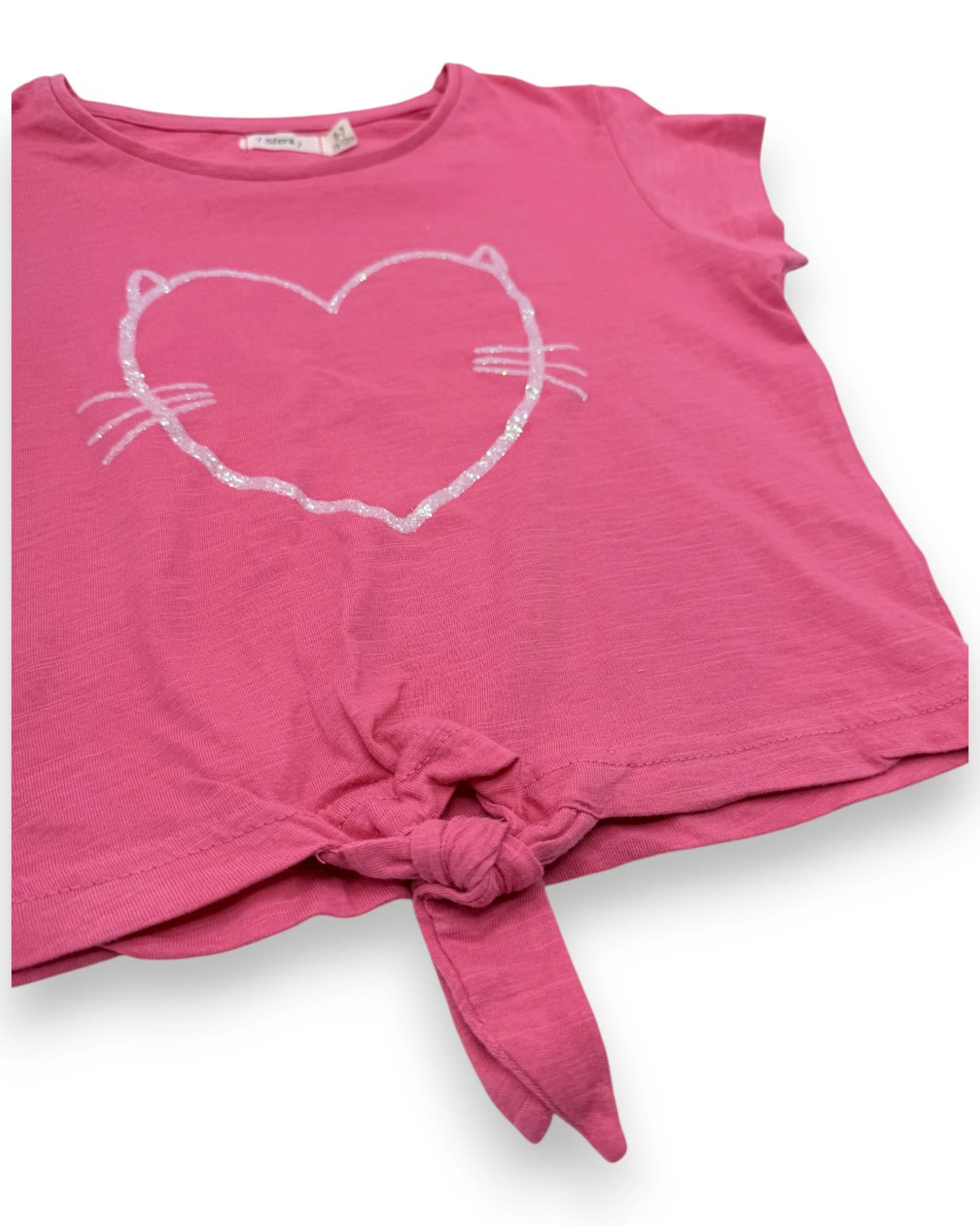 T-shirt Coração Rosa 7 Anos