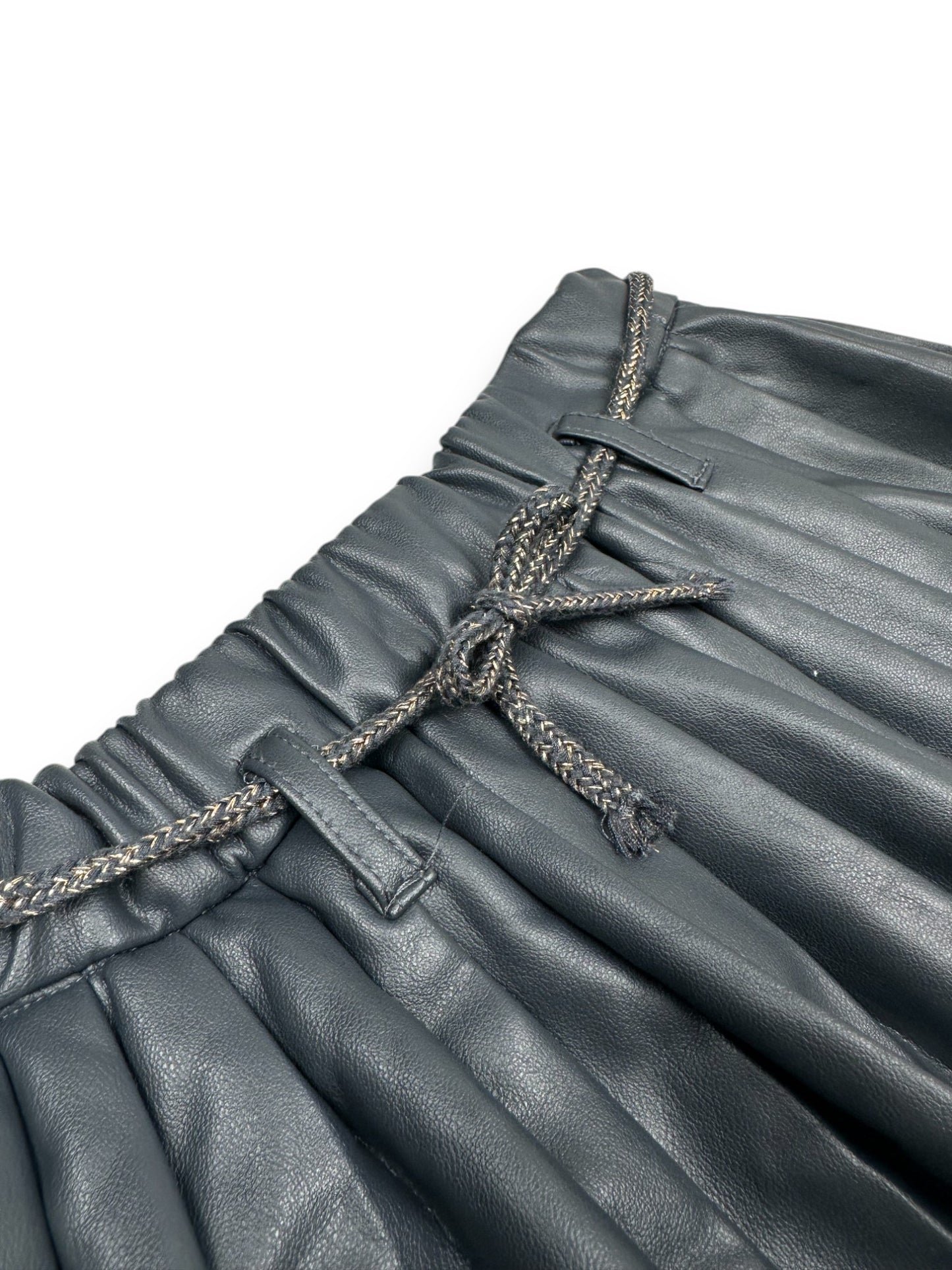 Falda Gris Piel Sintética BOBOLI - 8 Años