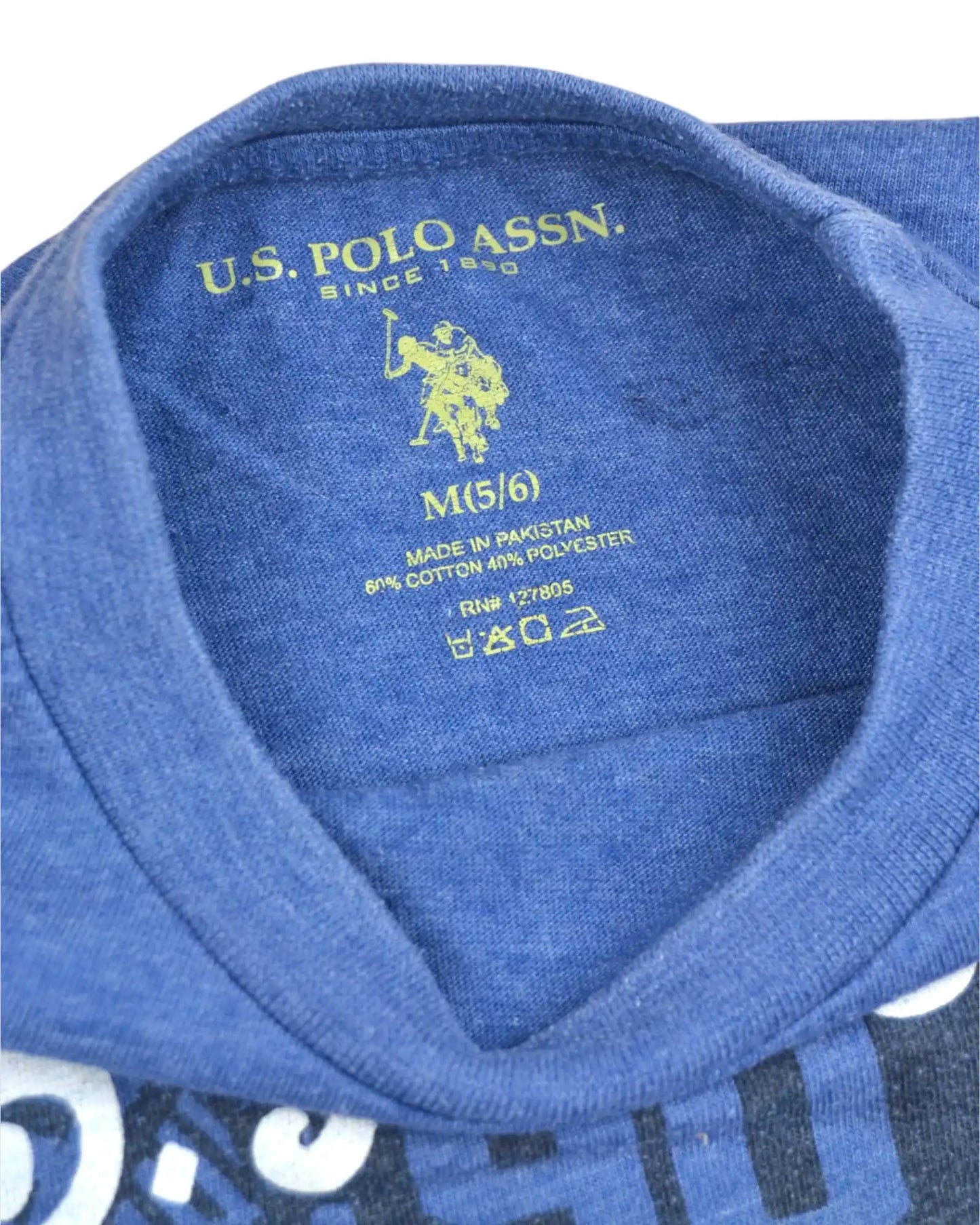 T-Shirt Azul US POLO - 5-6 Anos
