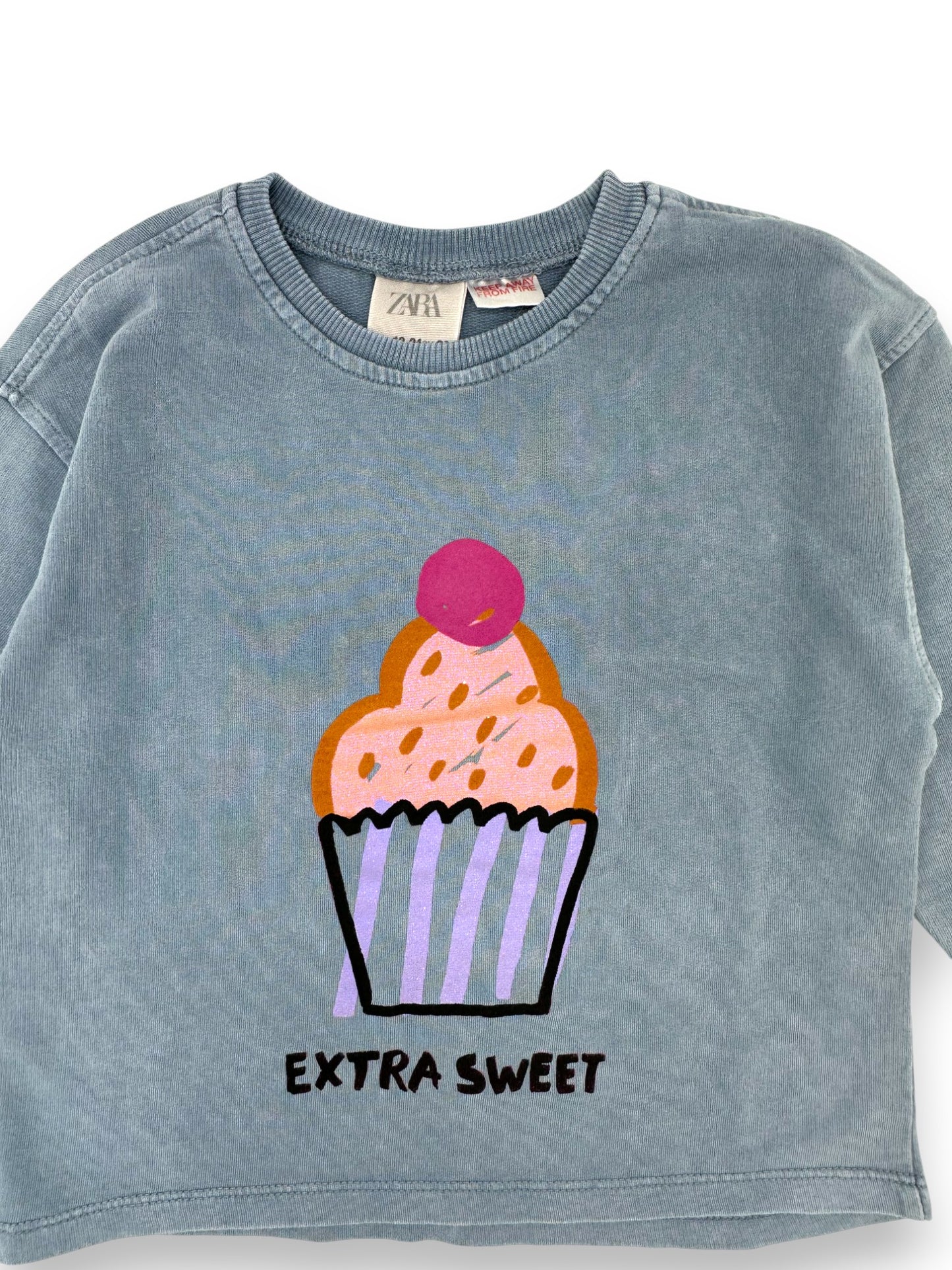 T-Shirt Azul ZARA - 2-3 Anos
