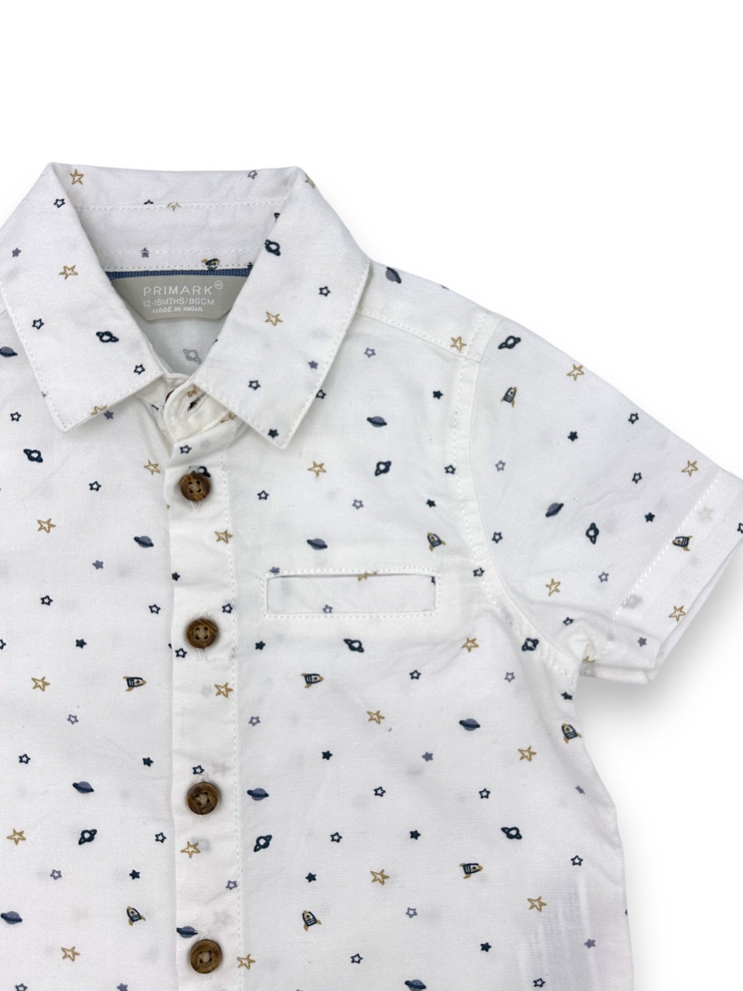 Camisa Branca PRIMARK - 12-18 Meses