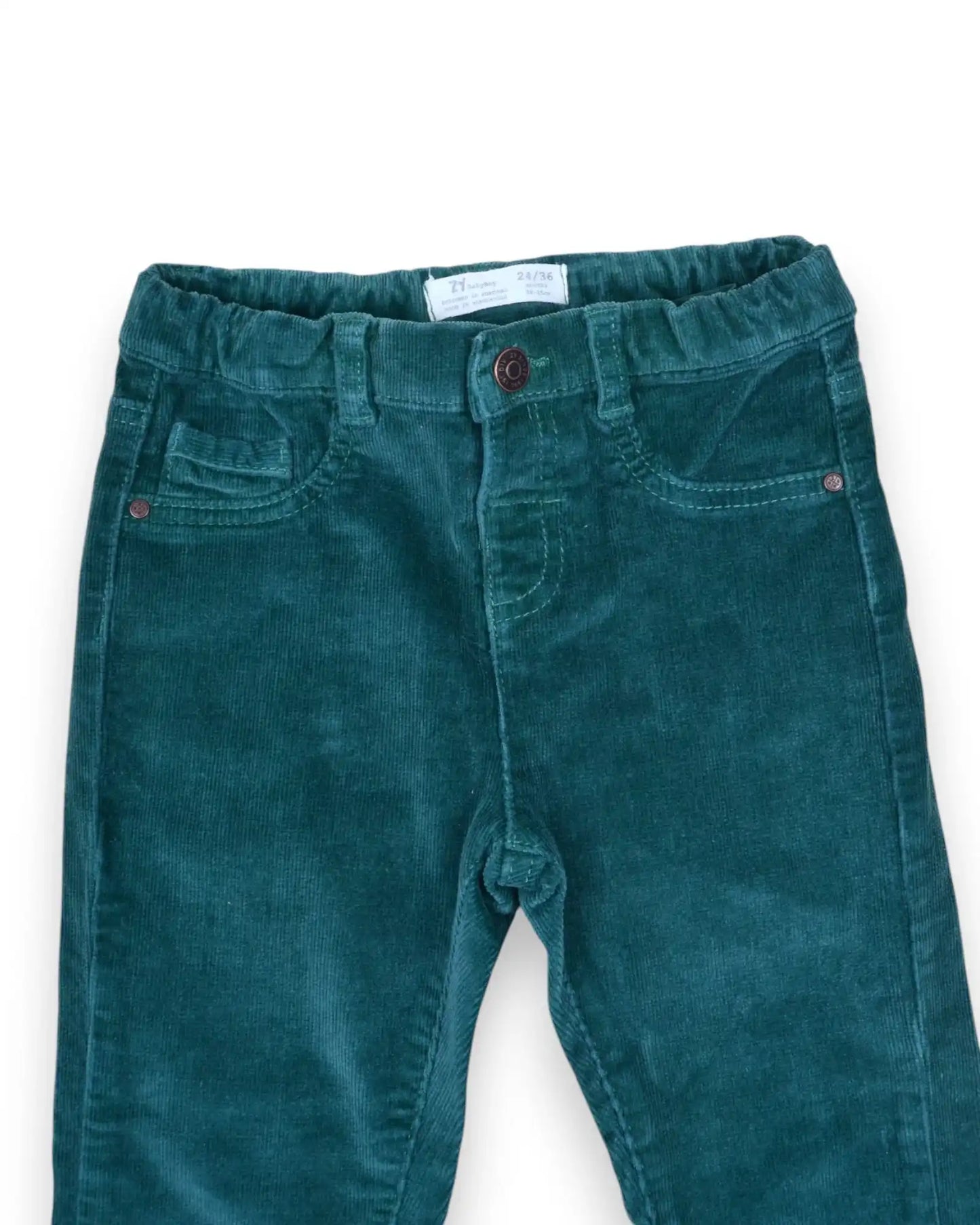 Pantalones Verdes Chenilla ZIPPY - 24-36 Meses