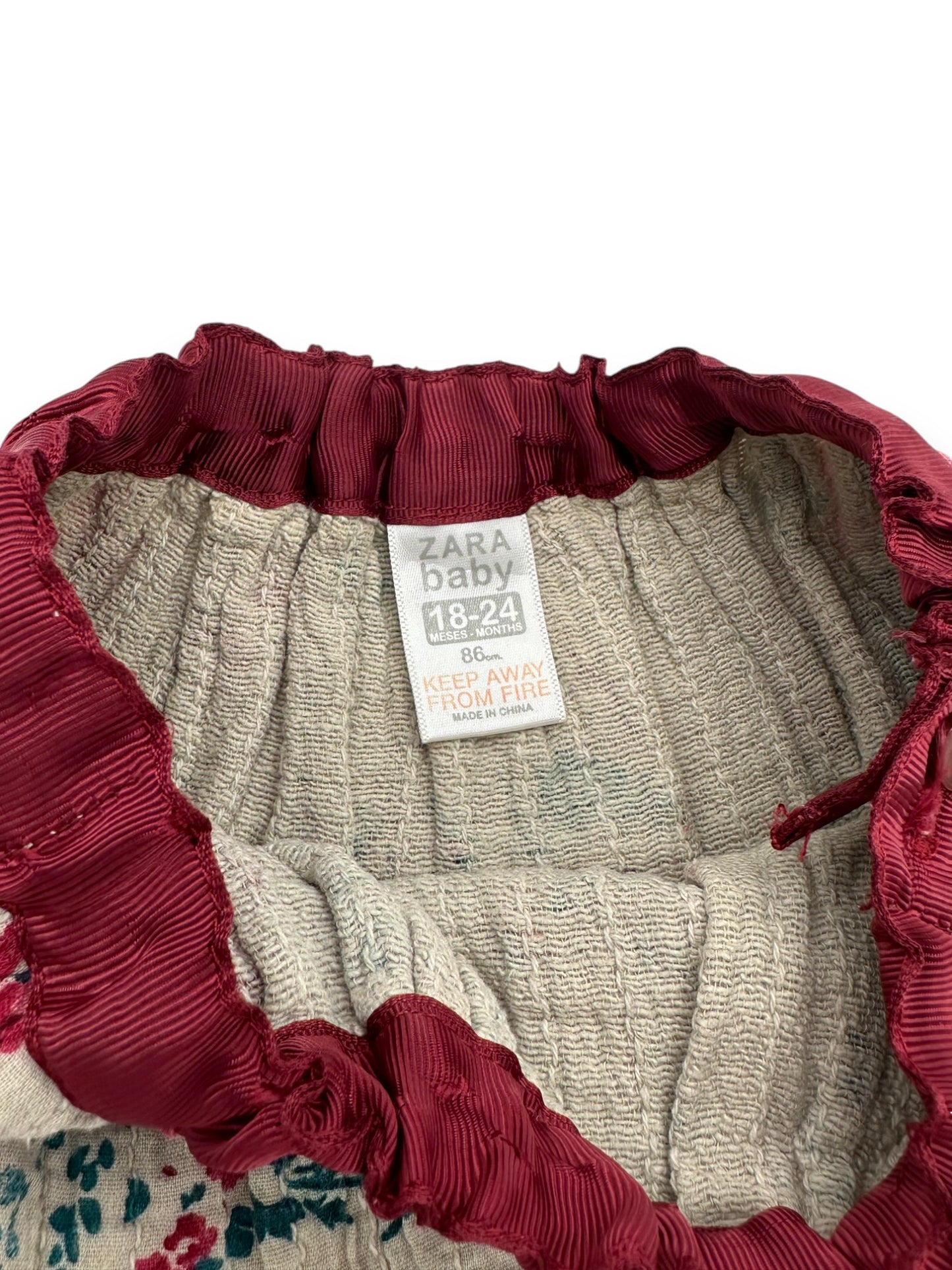 Falda Flores ZARA - 18-24 Meses