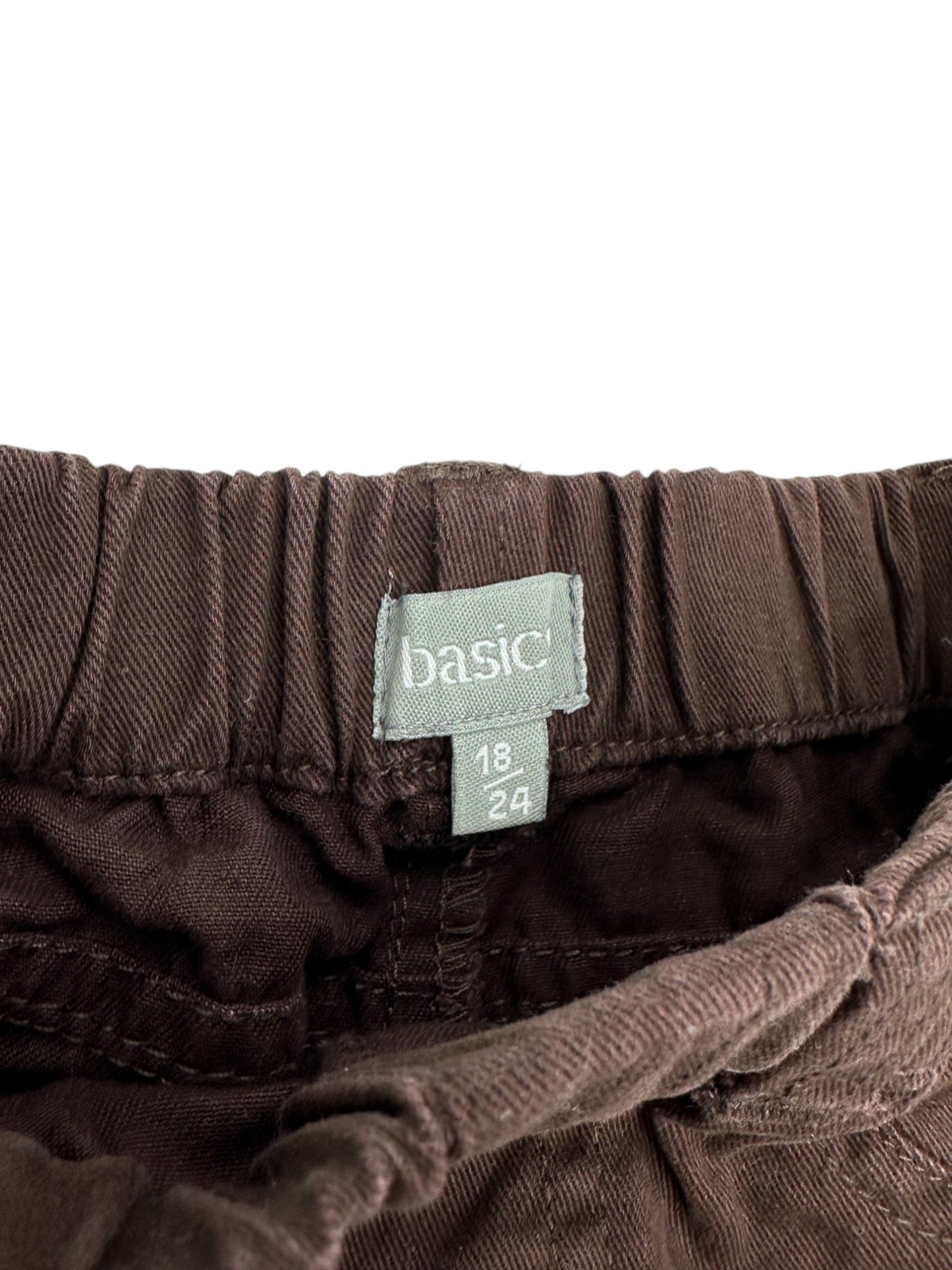 Pantalones marrones BASICS - 18-24 Meses