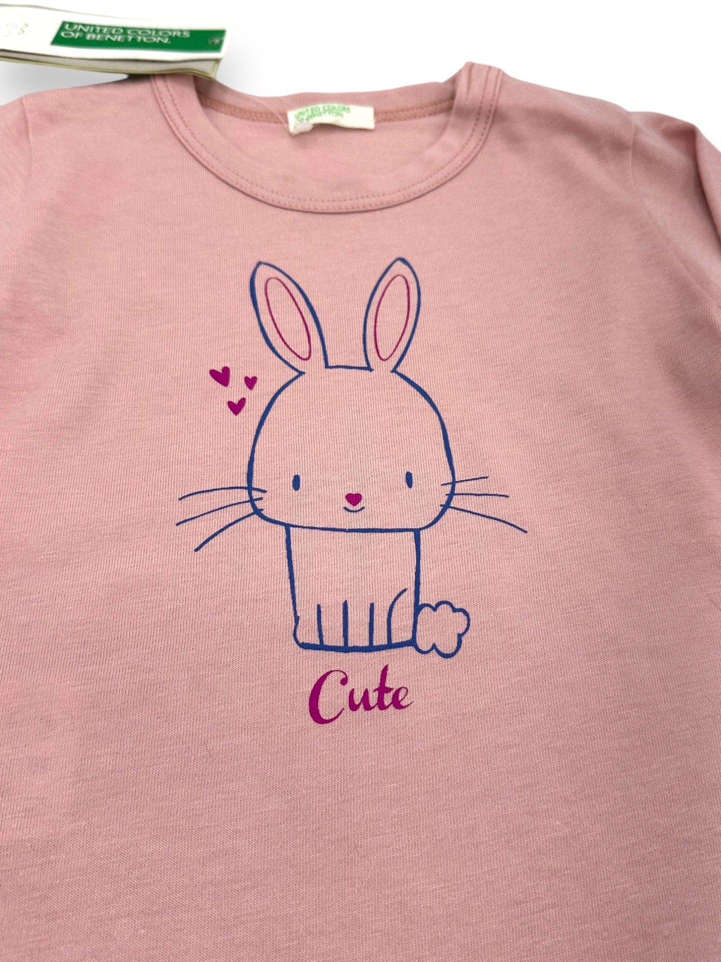 T-Shirt Mangas Compridas BENETTON - 6-9 Meses