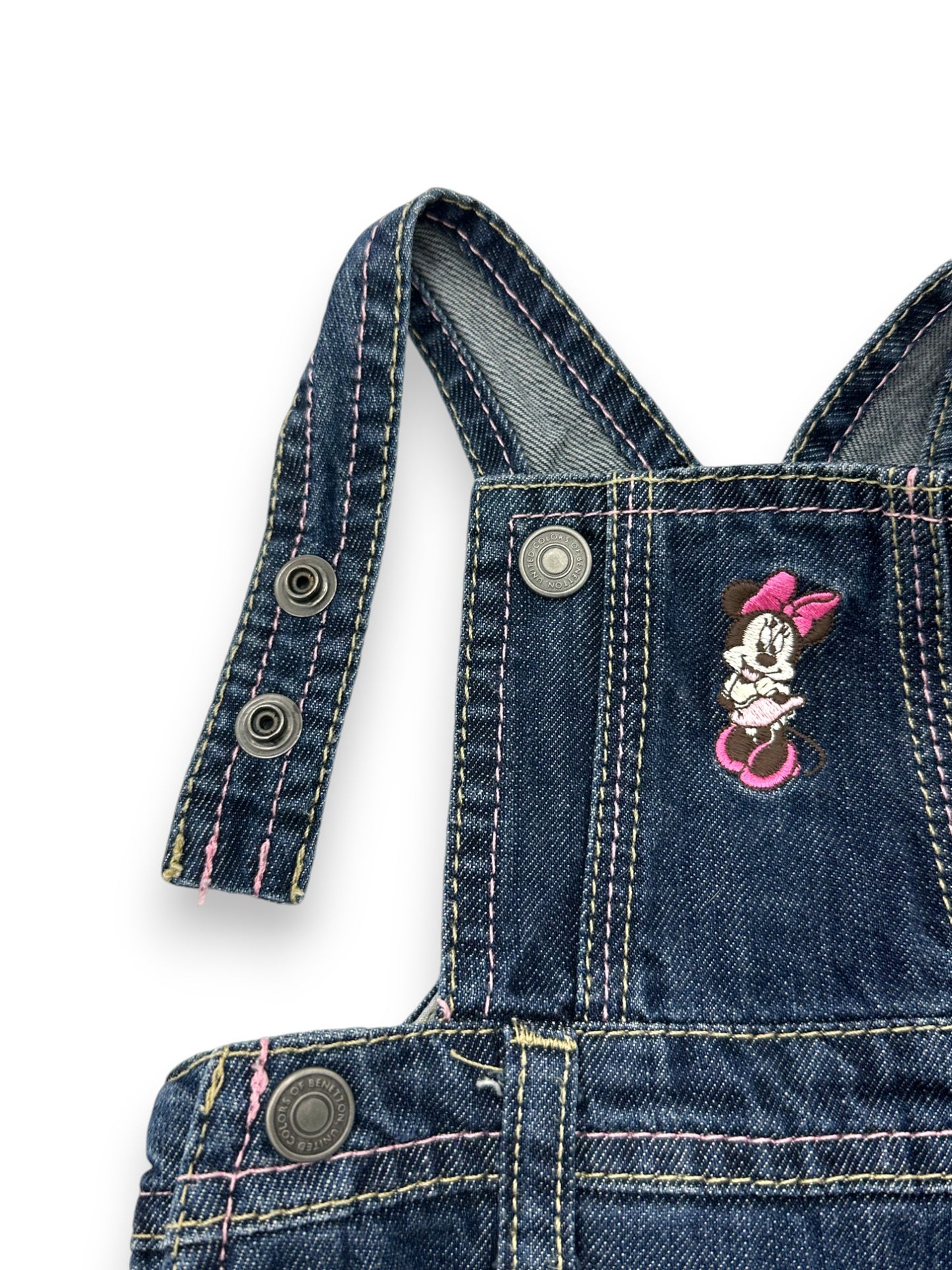 Vestido Jardineira de Ganga Minnie BENETTON - 6-9 Meses