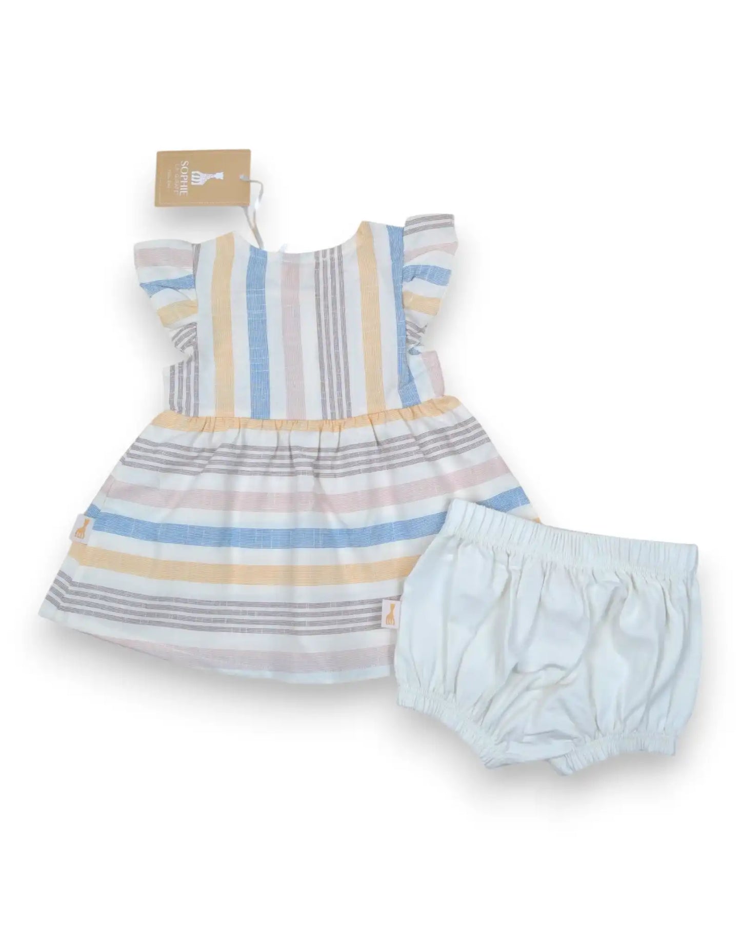 SOPHIE LA GIRAFE Dress Set - 1-2 Months