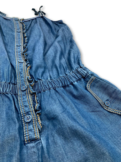 Short Blue Denim Jumpsuit 10 Years