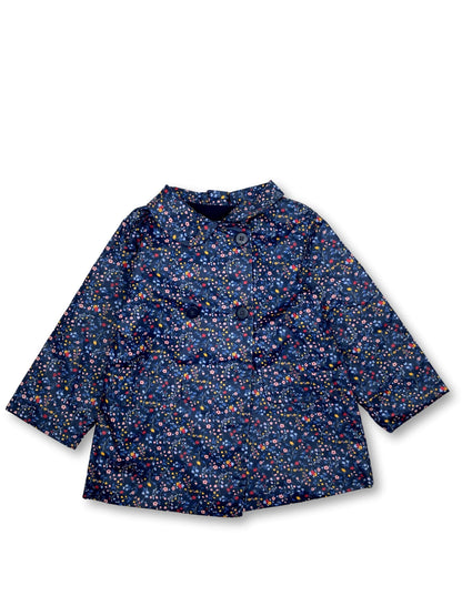 Floral Waterproof Coat 12-18 Months