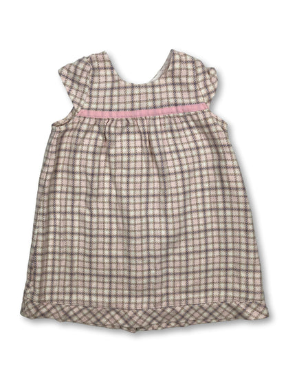 Wool &amp; Cotton Plaid Dress 6-9 Months