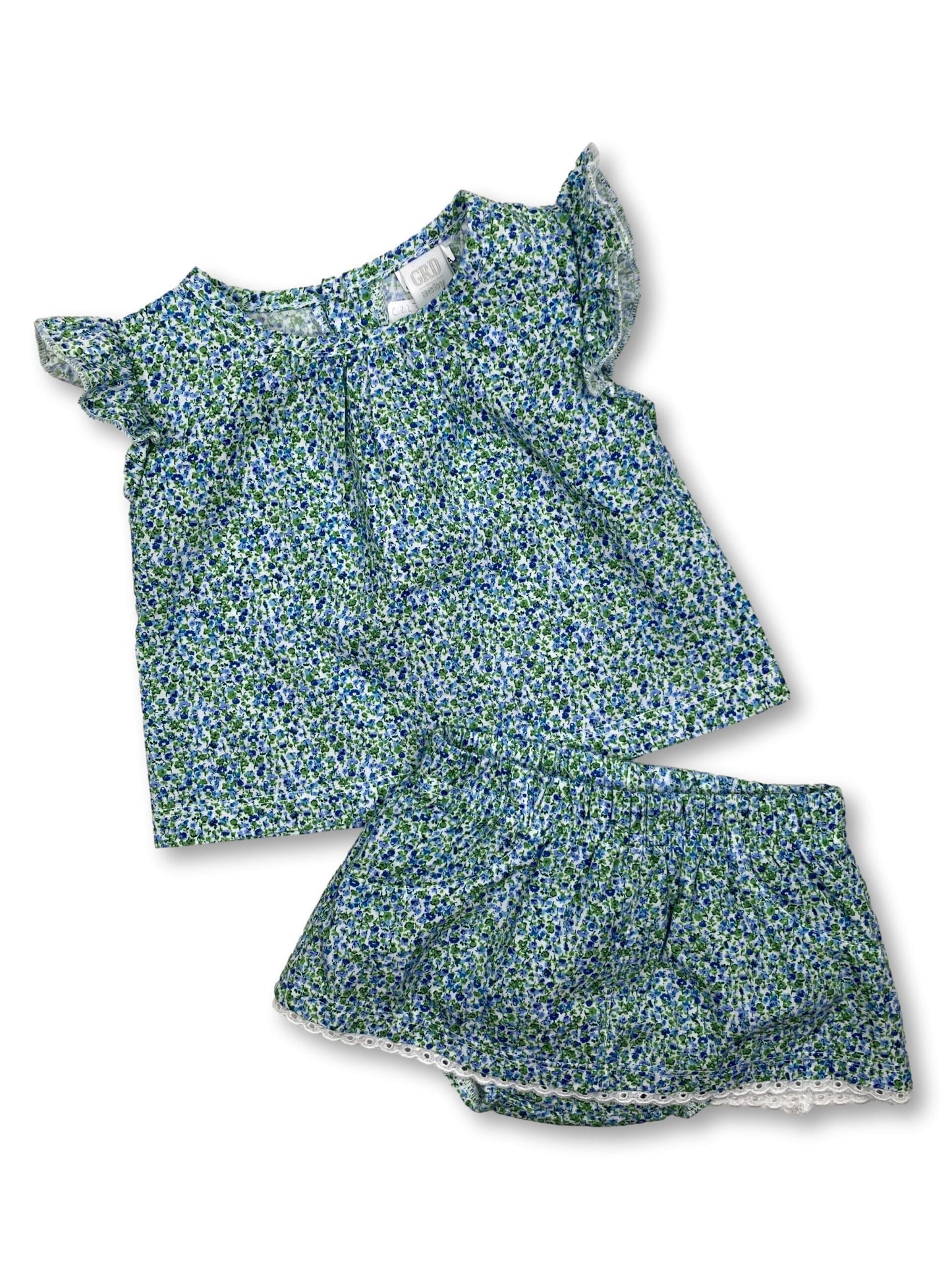 1 Month Blouse &amp; Shorts Set