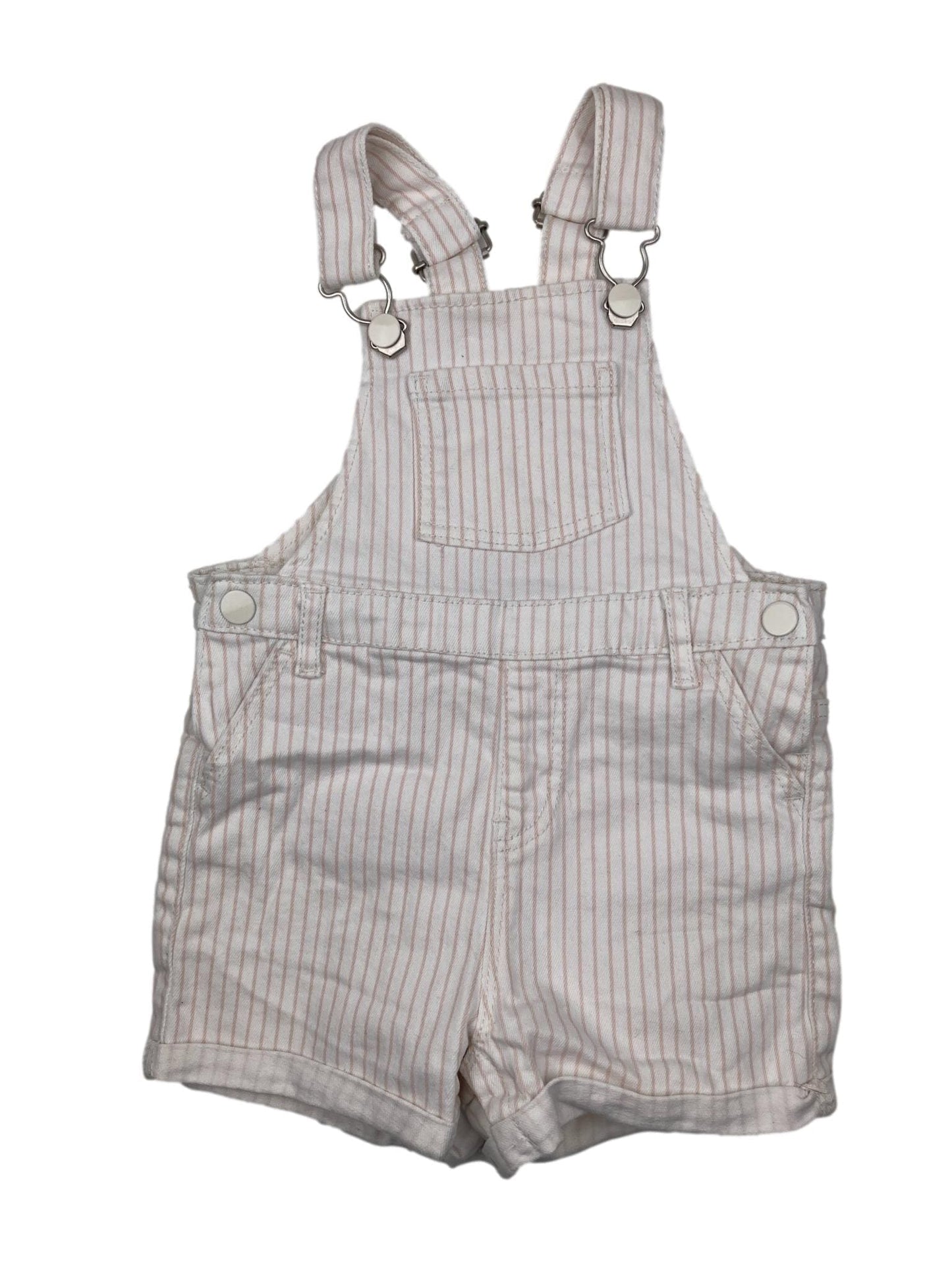 Striped Denim Overalls 18-24 Months