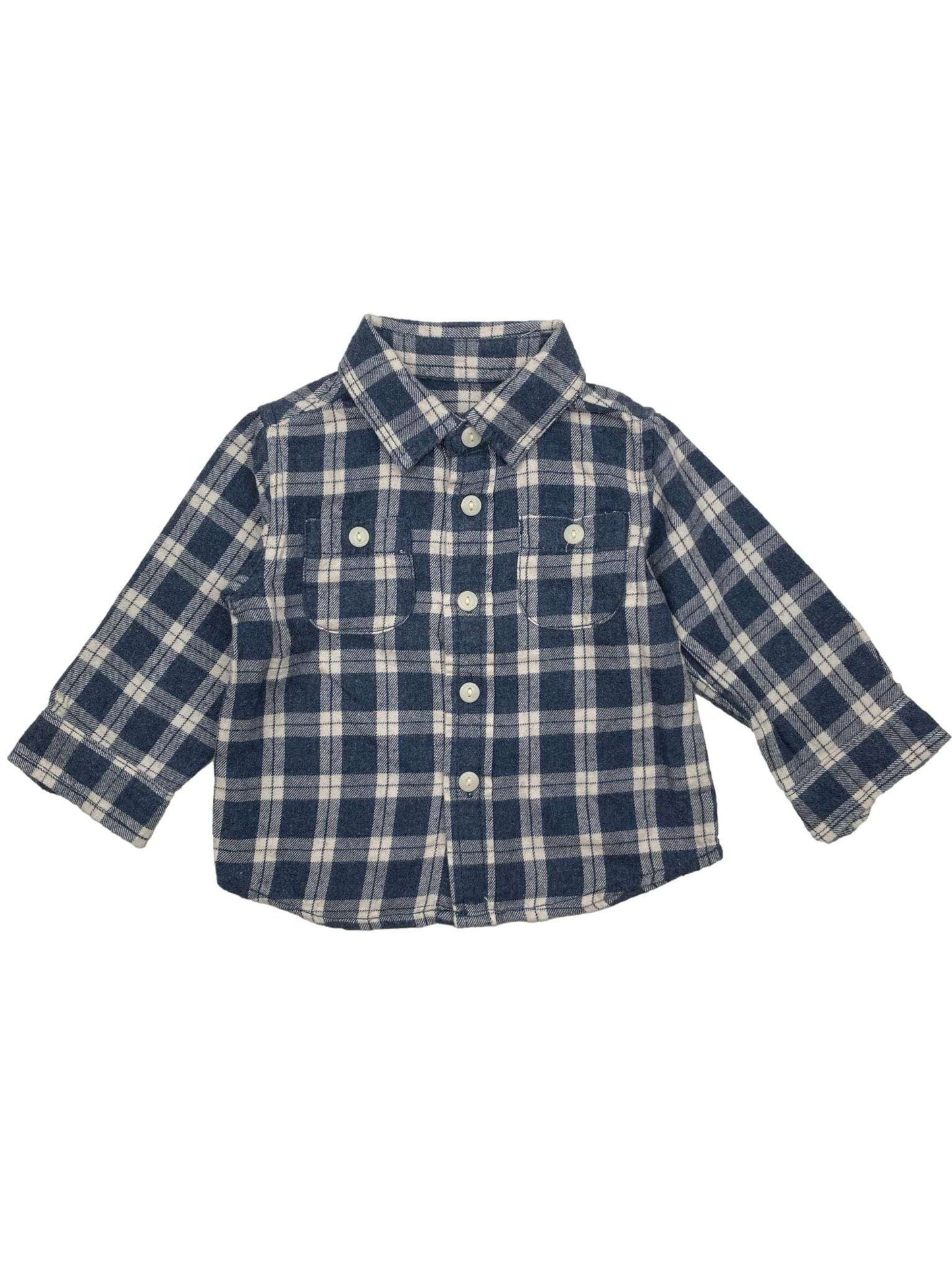 Plaid Flannel Shirt 3-6 Months