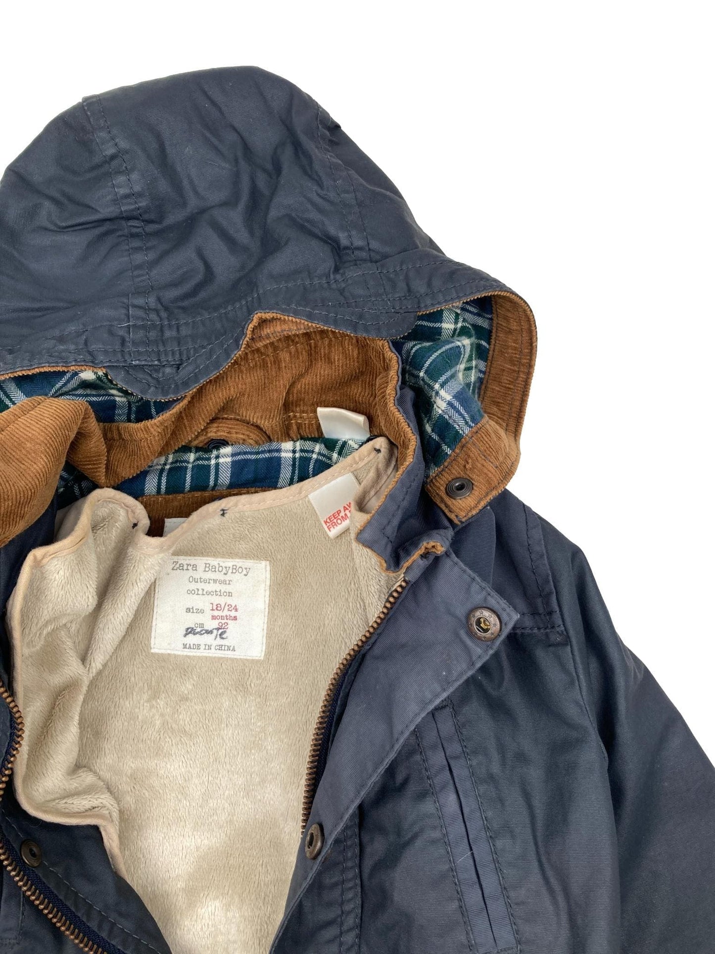 Parka with Blue Lining 18-24 Months