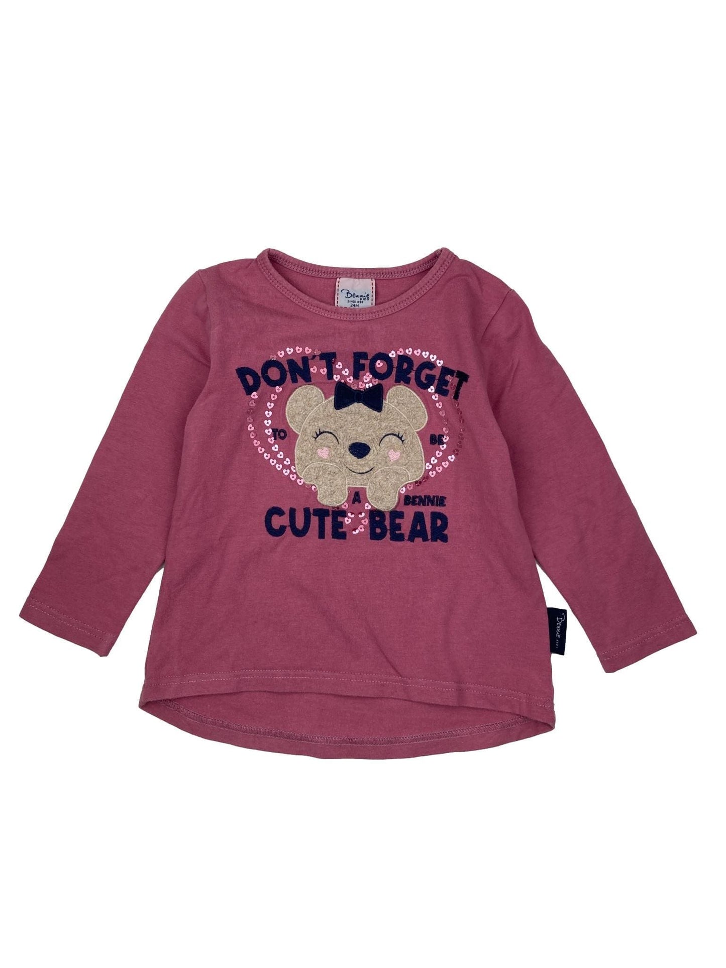 Pink Bear Sweater 24 Months