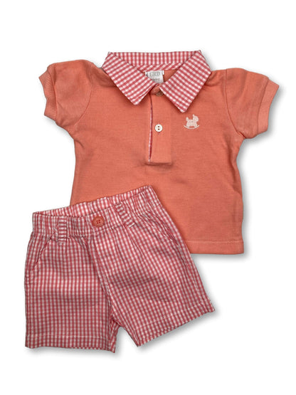 Conjunto Polo & Calções 3 Meses