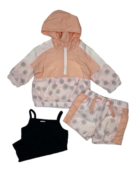 Conjunto Sweater, Calções e Top 0-3 Meses