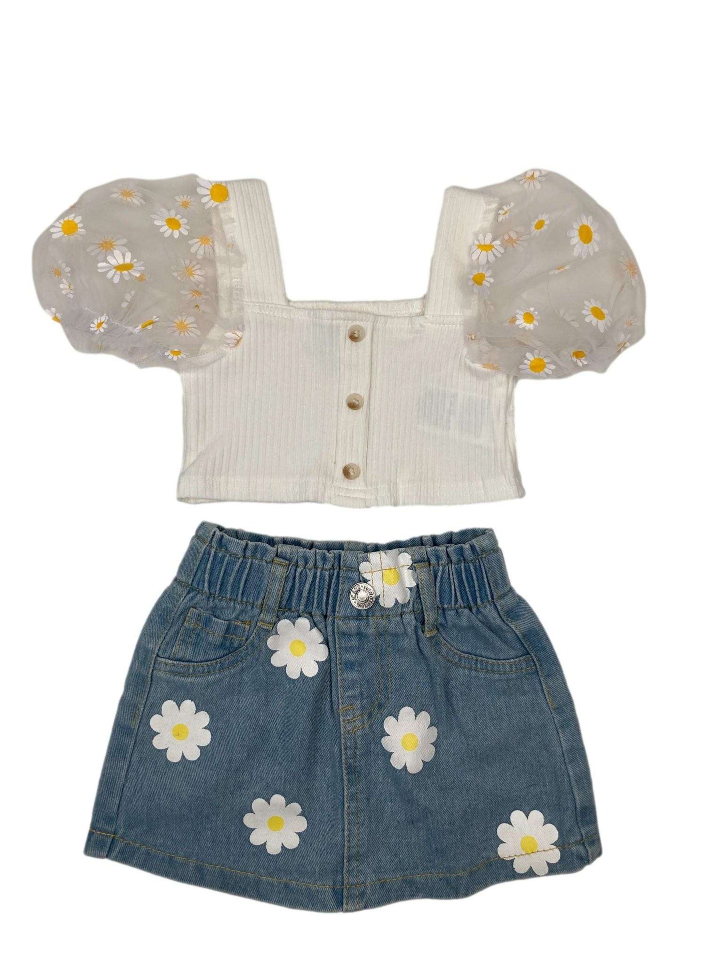 Denim Skirt and Top Set 6-9 Months