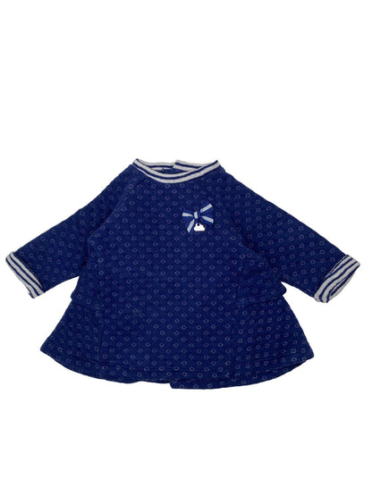 Vestido Azul 1-2 Meses