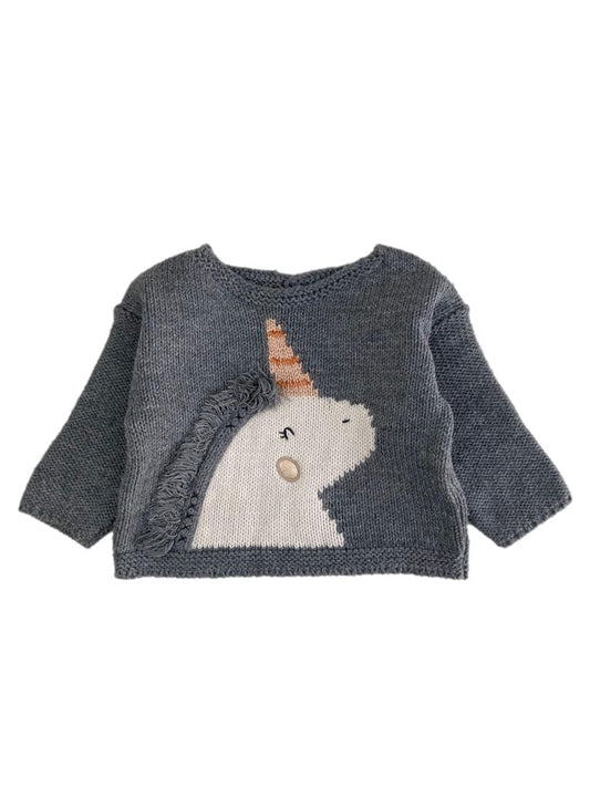 Sweater Unicórnio 6-9 Meses