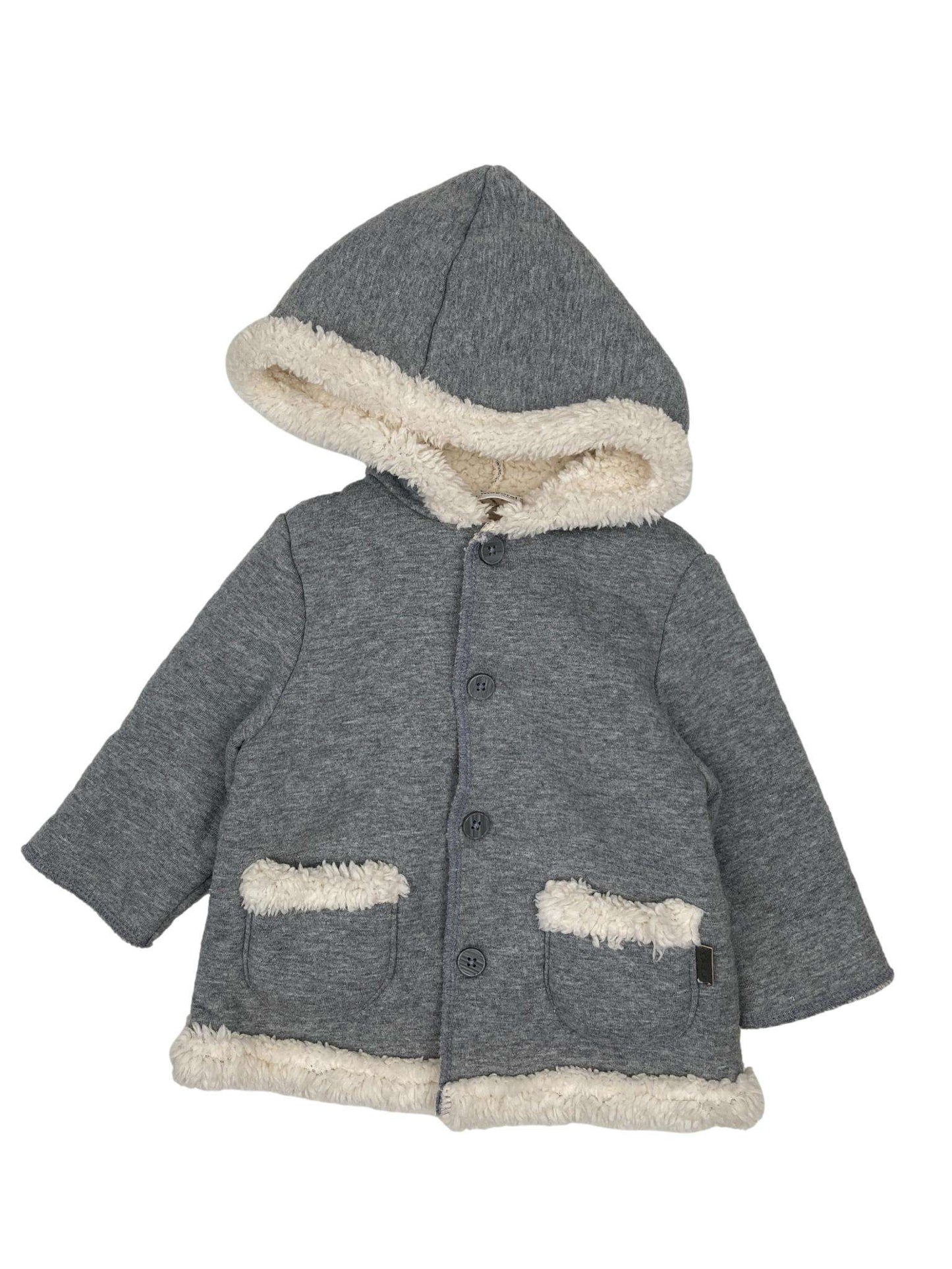 Fur Coat with Hood 2-4 Months