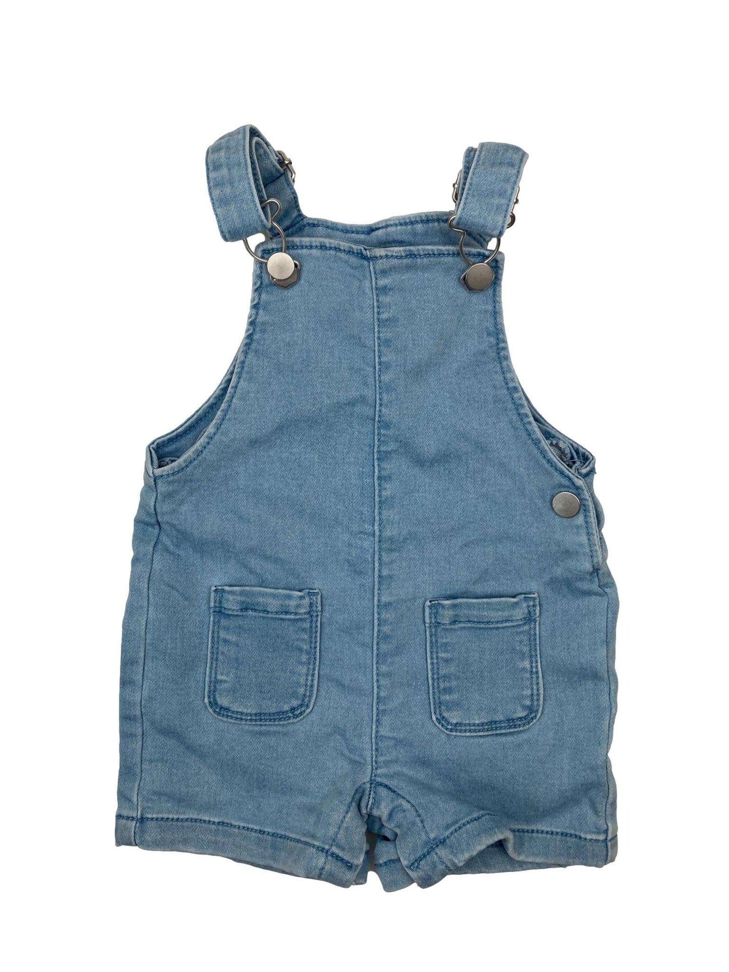 Denim Short Overalls 3-6 Months