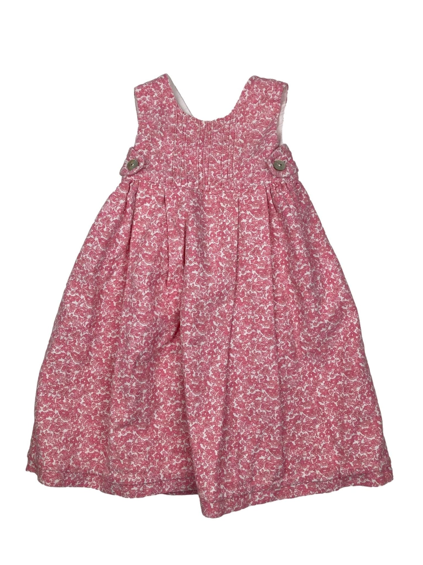 Vestido Floral Rosa Recém-nascido